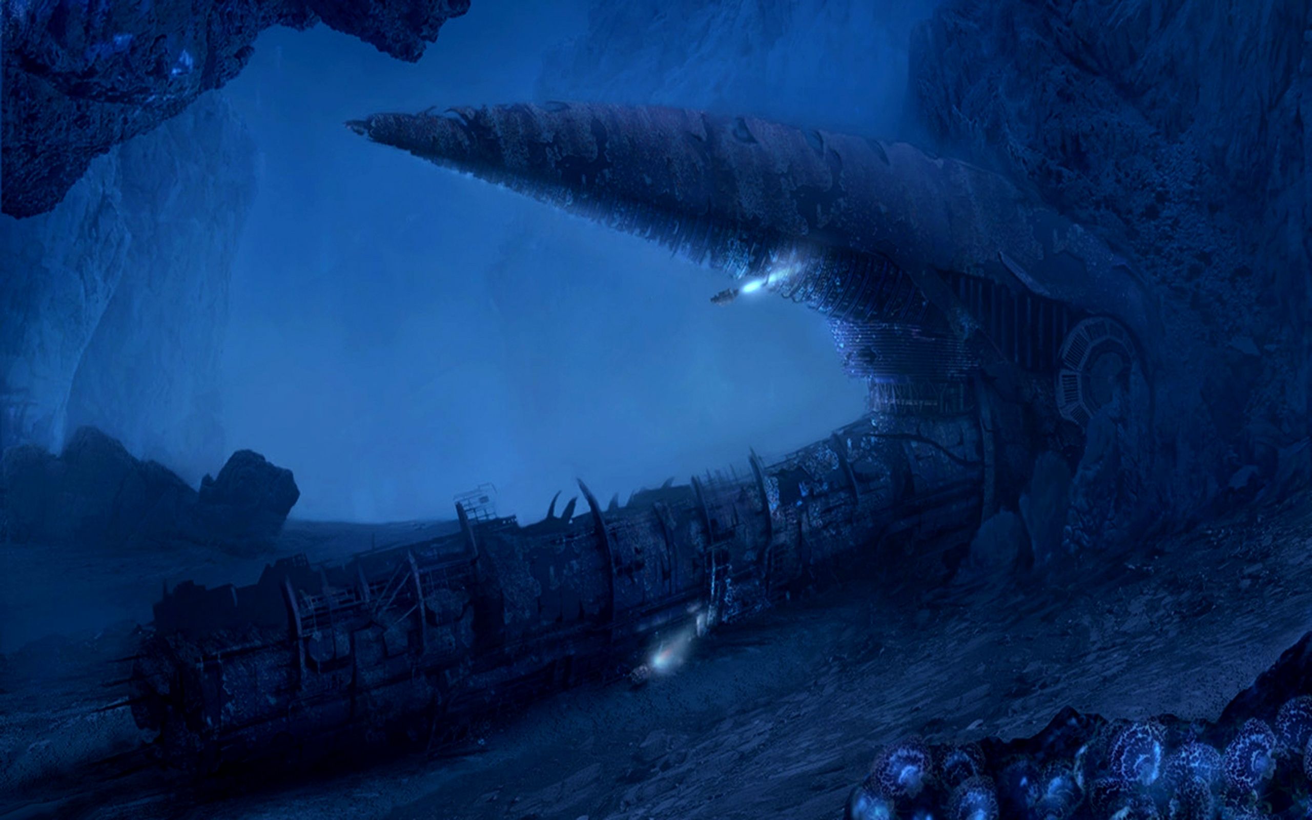 Title The Deep Seas Of Pandora Fantasy Ocean Ocean HD Wallpaper