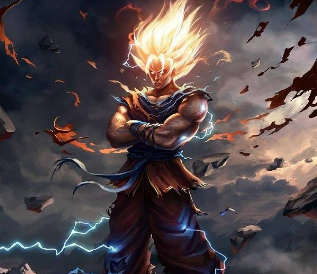 Goku super saiyan 4 HD wallpaper
