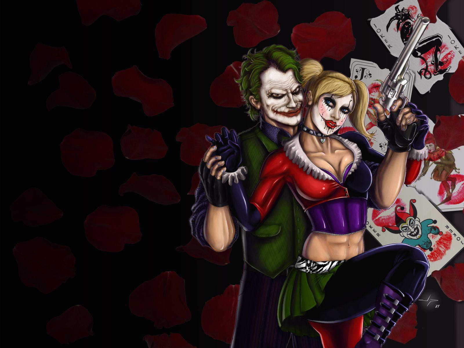 H&J Joker and Harley Quinn Wallpaper