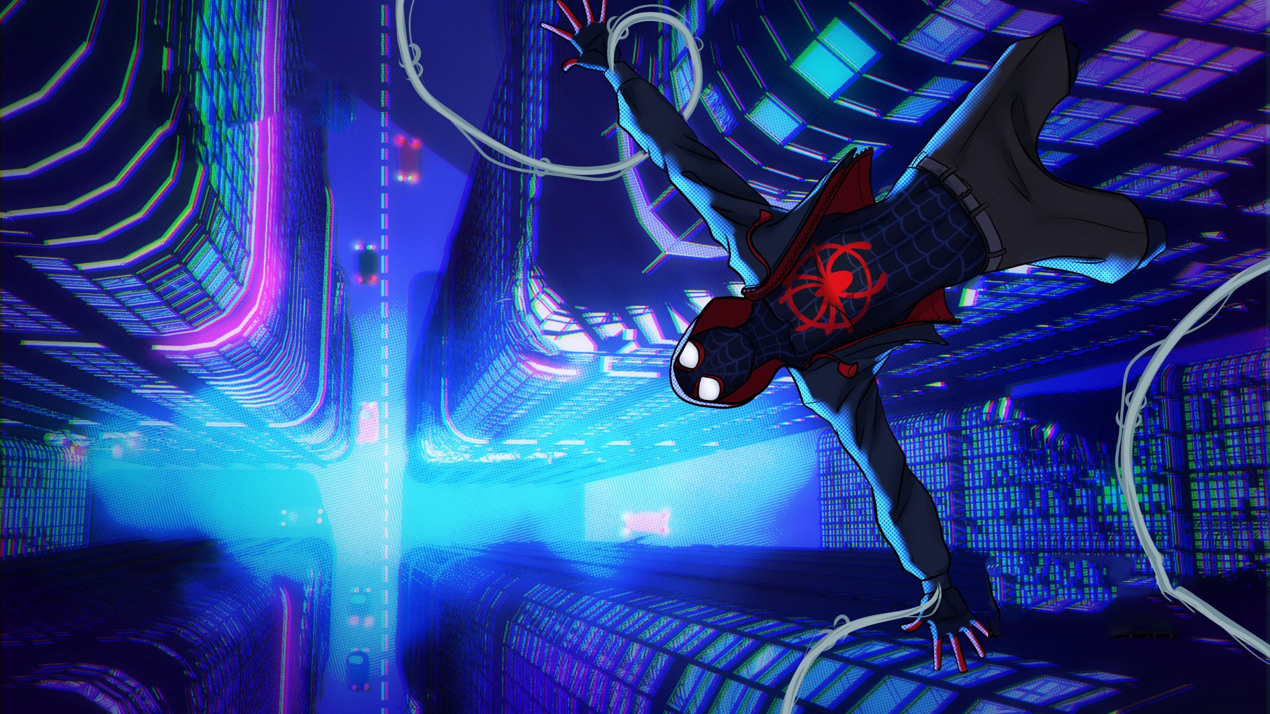 Miles Morales In Spider Man Into The Spider Verse Wallpaper