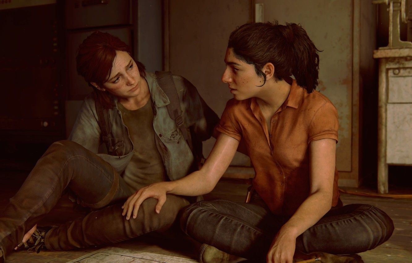 Wallpaper Naughty Dog, Ellie, PS Dina, The Last of Us Part II image for desktop, section игры