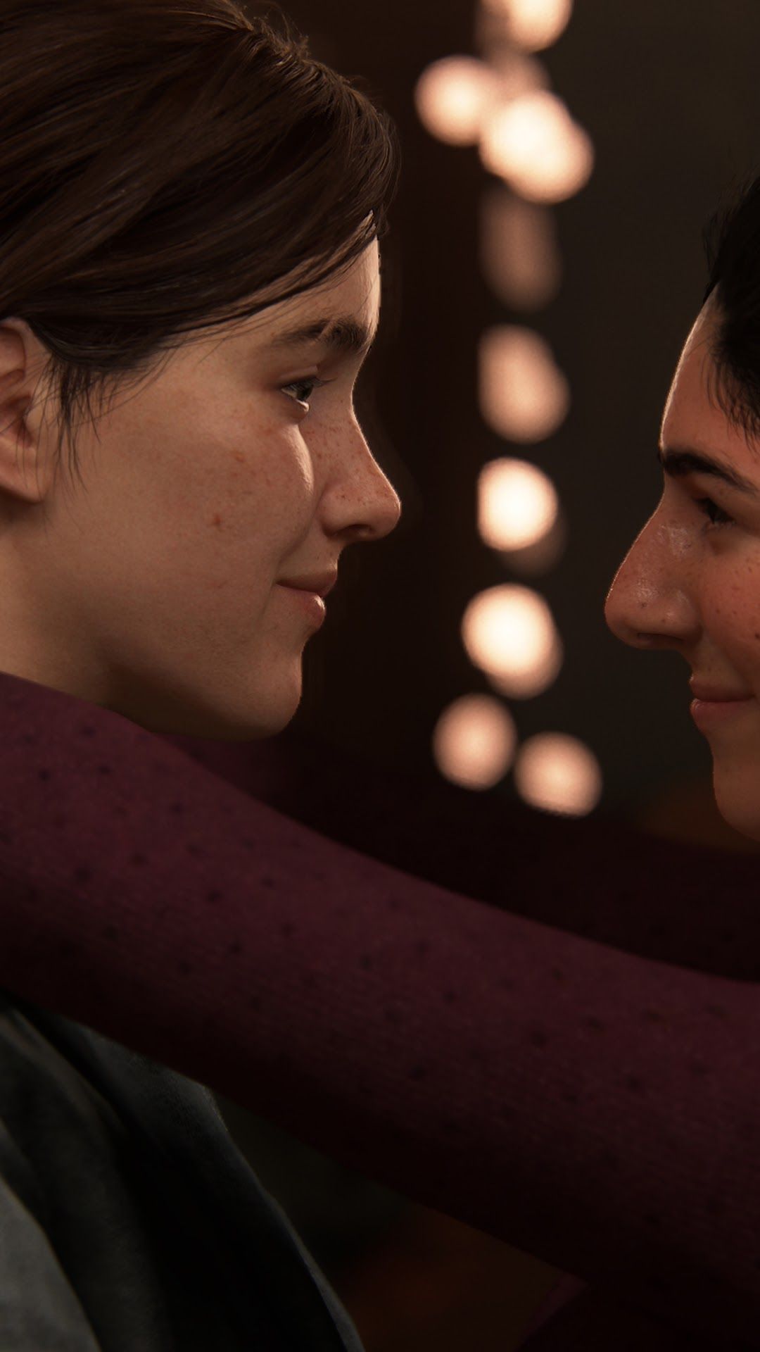 Download Dina Hugging Ellie In The Last Of Us 4K Wallpaper