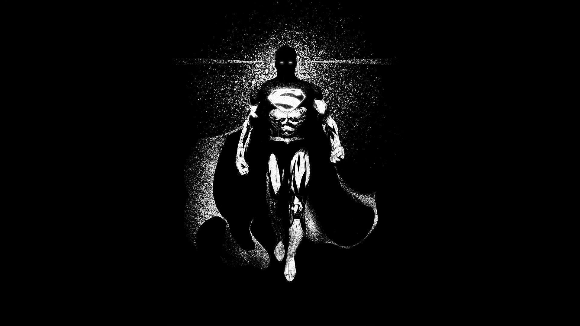 Desktop wallpaper superman, dark & minimal, art, HD image, picture, background, 50c999