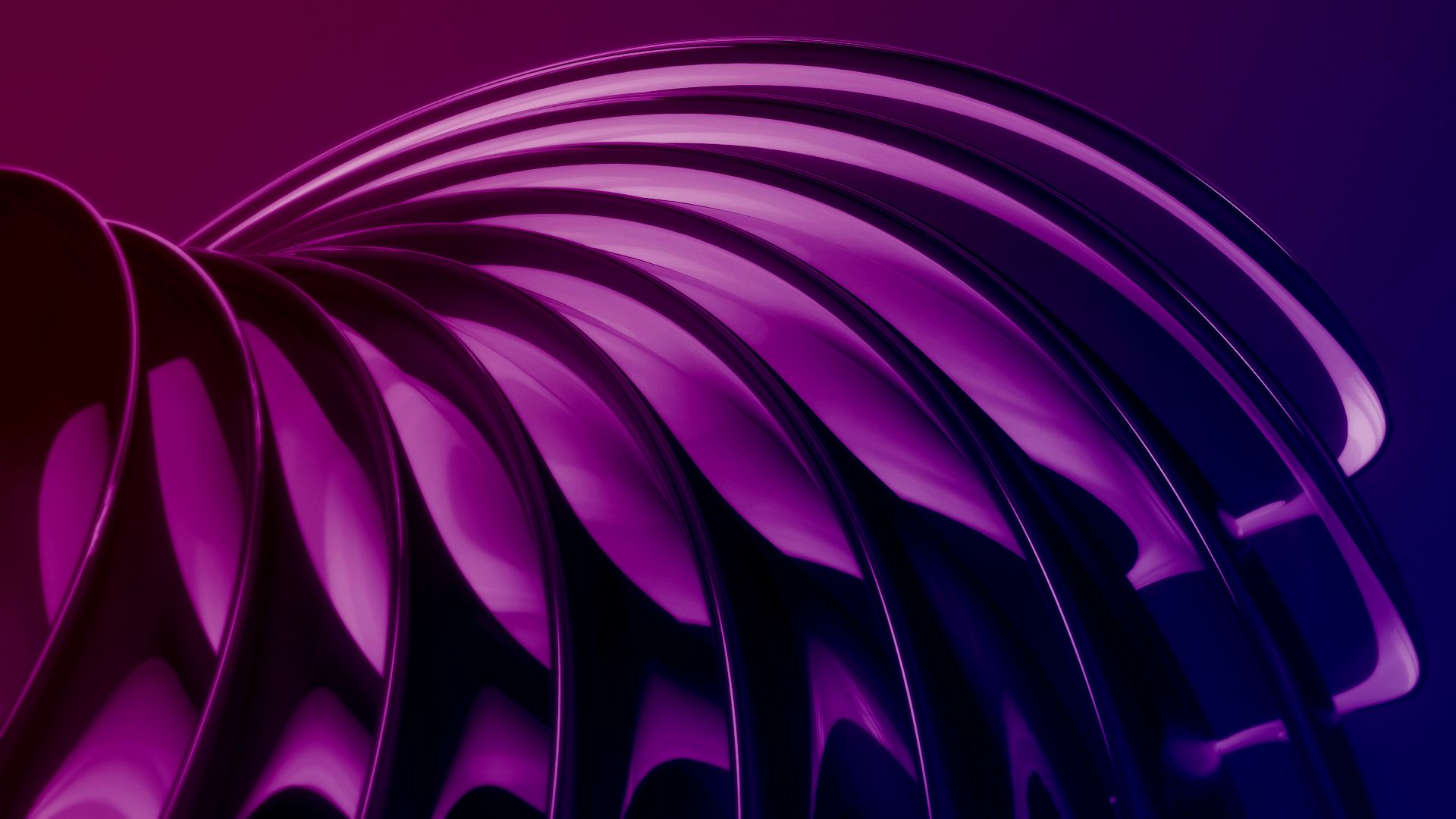 Purple Neon Wing Wallpaper