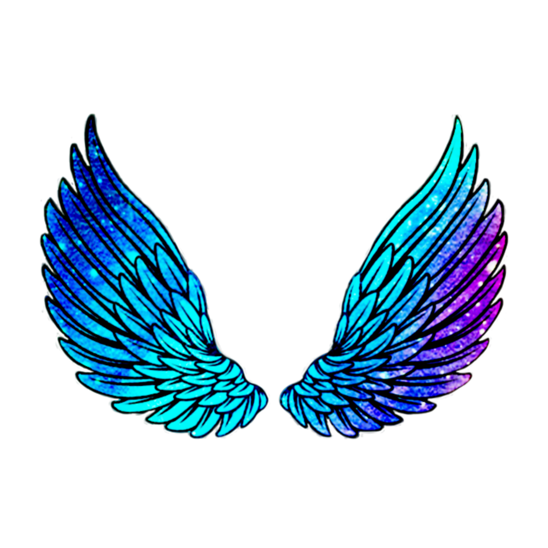 asas #tumblr #anjo #neon #beautiful #freetoedit #linda Neon Wings Png HD Wallpaper