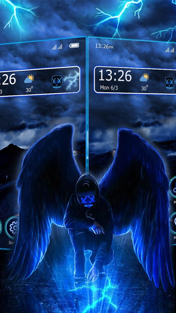 Fake, Mask, Neon, Angel Themes & Wallpaper for Android