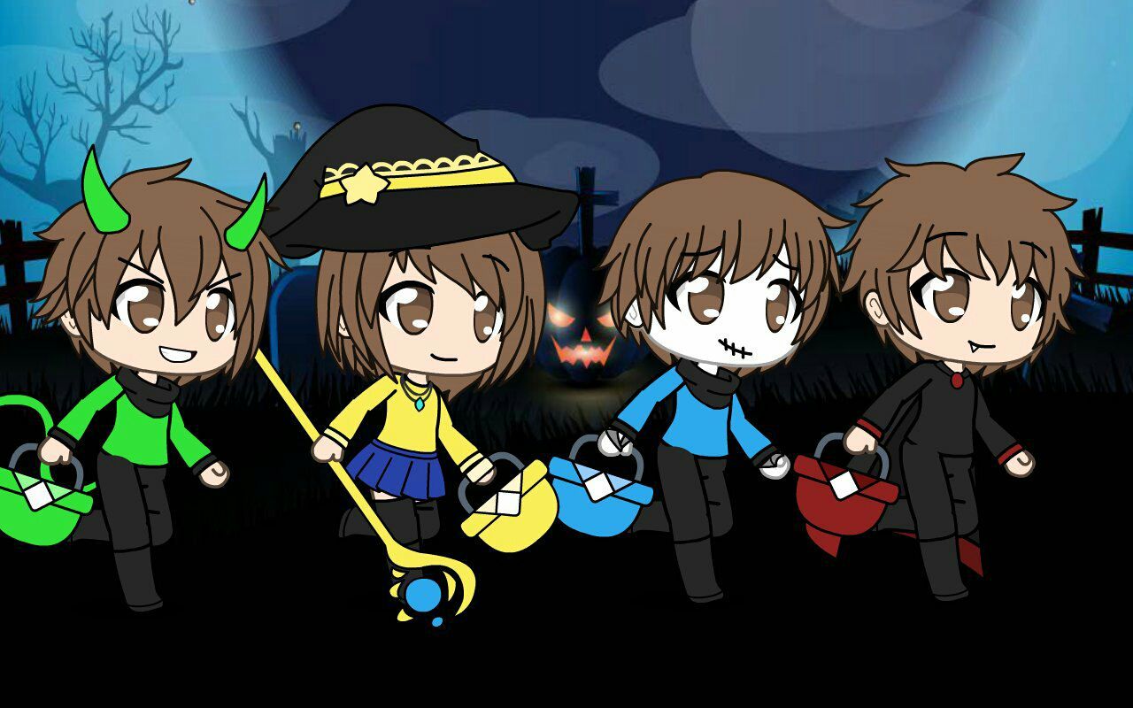 Happy Halloween Gacha Life Wallpapers Wallpaper Cave