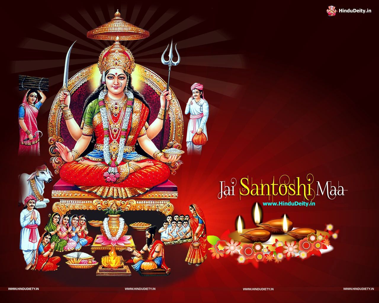 Santoshi Mata Wallpapers - Wallpaper Cave