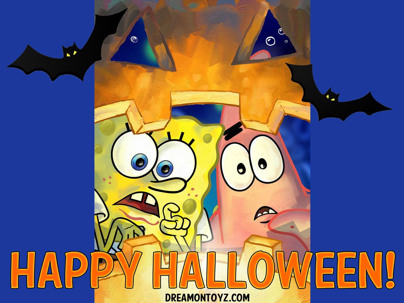 spongebob halloween wallpaper