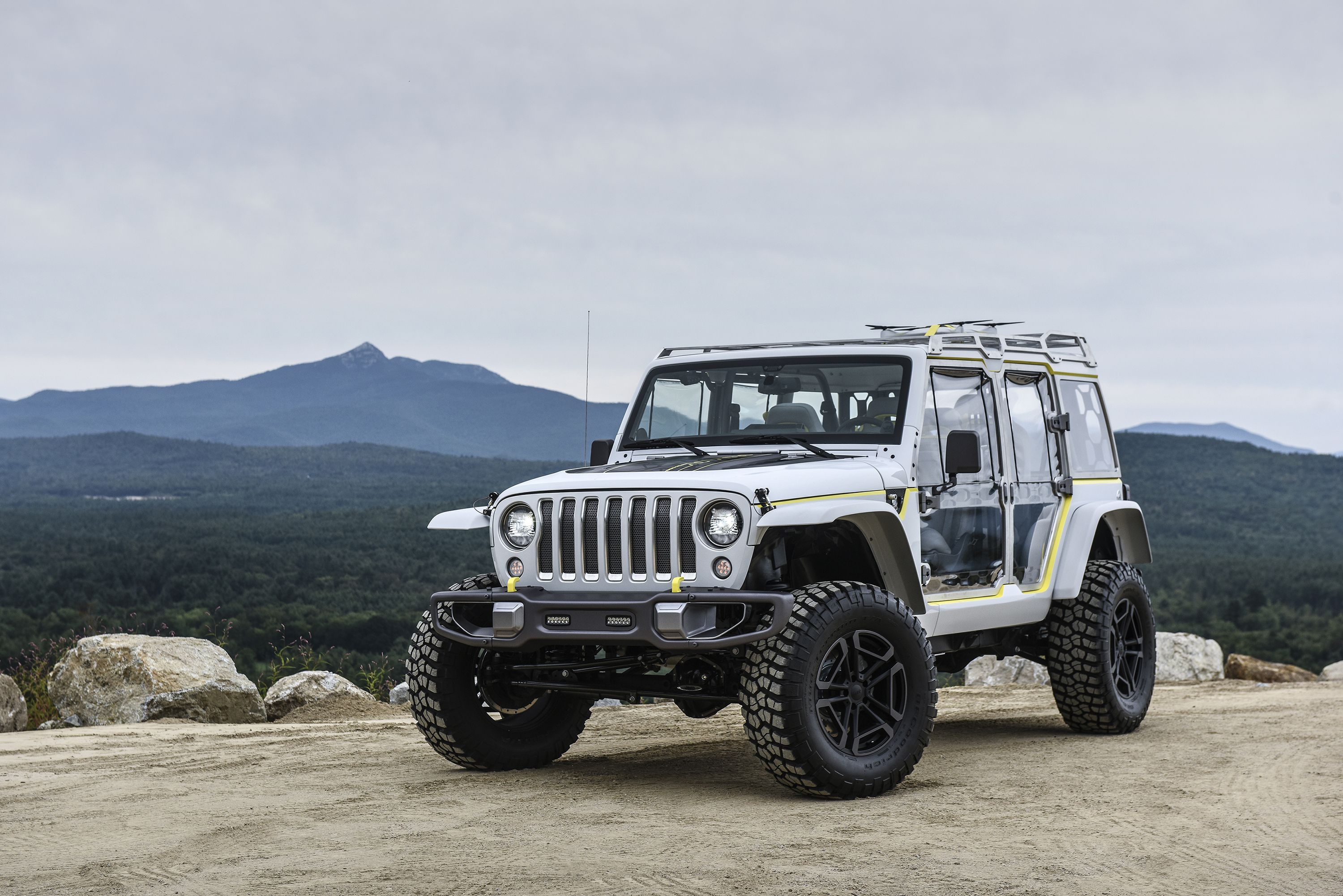 Desktop Wallpaper Jeep 2017 Safari Concept White Cars 3000x2002