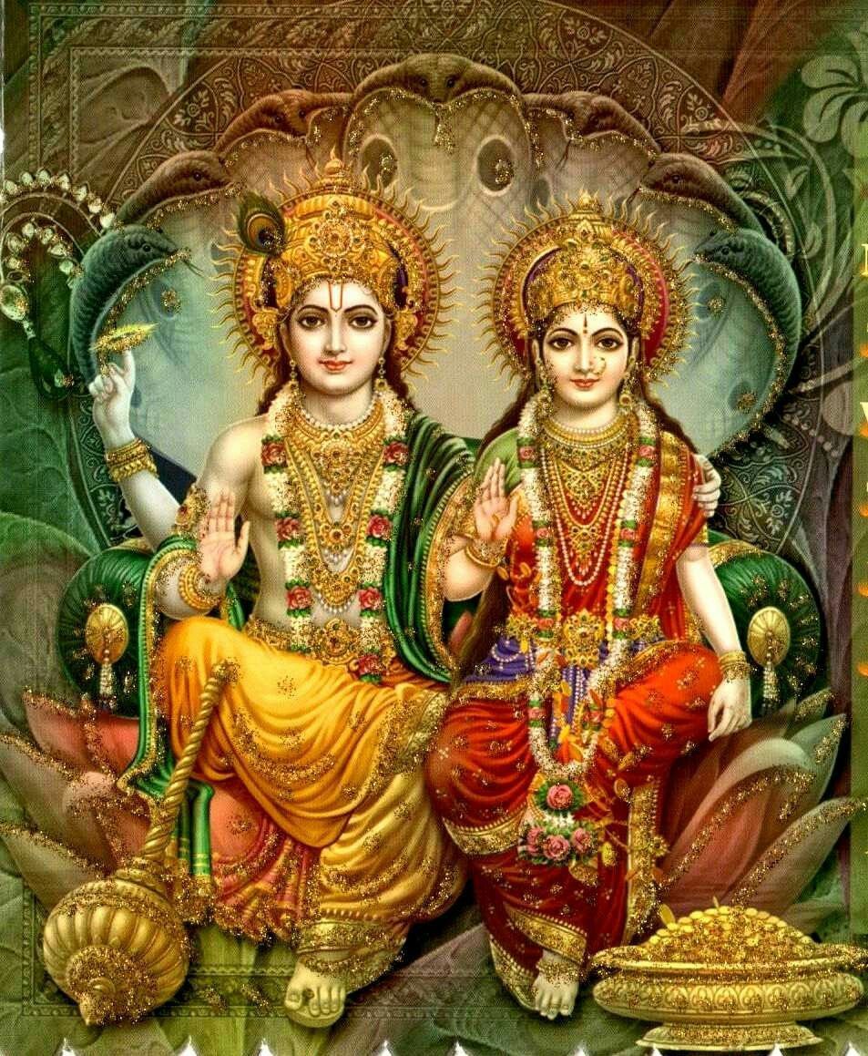 Lord Vishnu And Goddess Lakshmi, HD wallpaper | Peakpx
