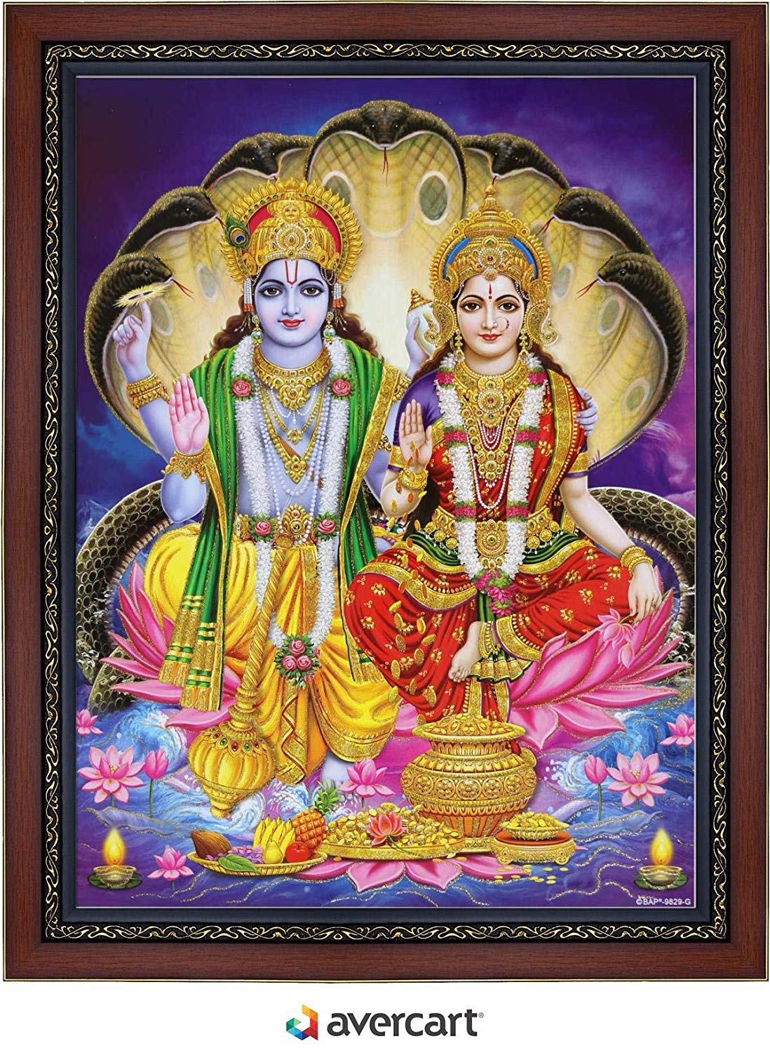 Lord Vishnu With Lakshmi HD Png Download  Transparent Png Image  PNGitem