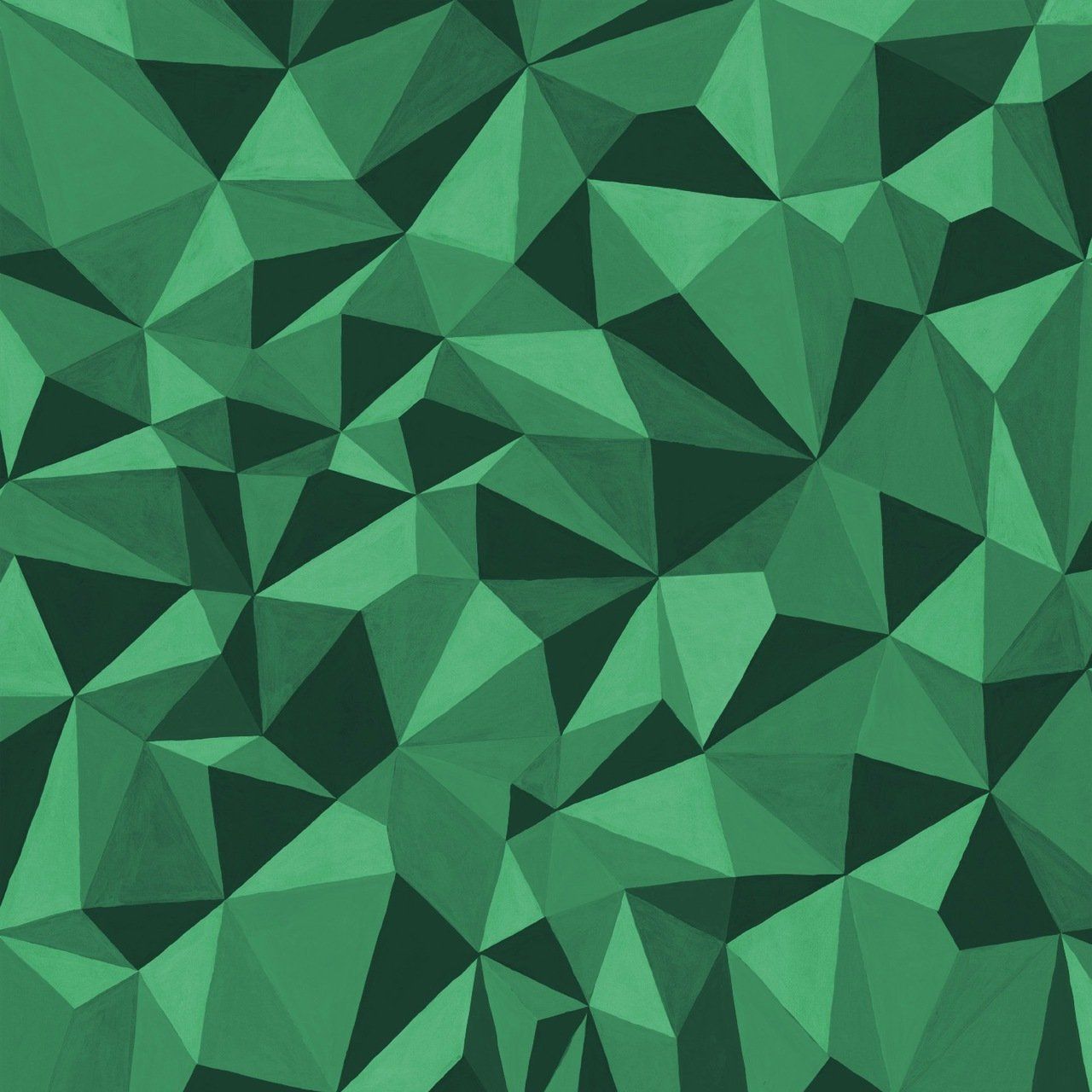 Curio Emerald Green 3D Geometric Wallpaper