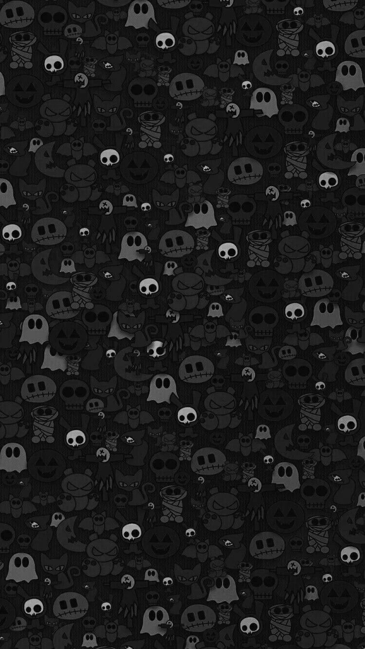 Halloween background. art. black wallpaper, dark wallpaper, cute. iPhone wallpaper pattern, Black phone wallpaper, Dark wallpaper iphone