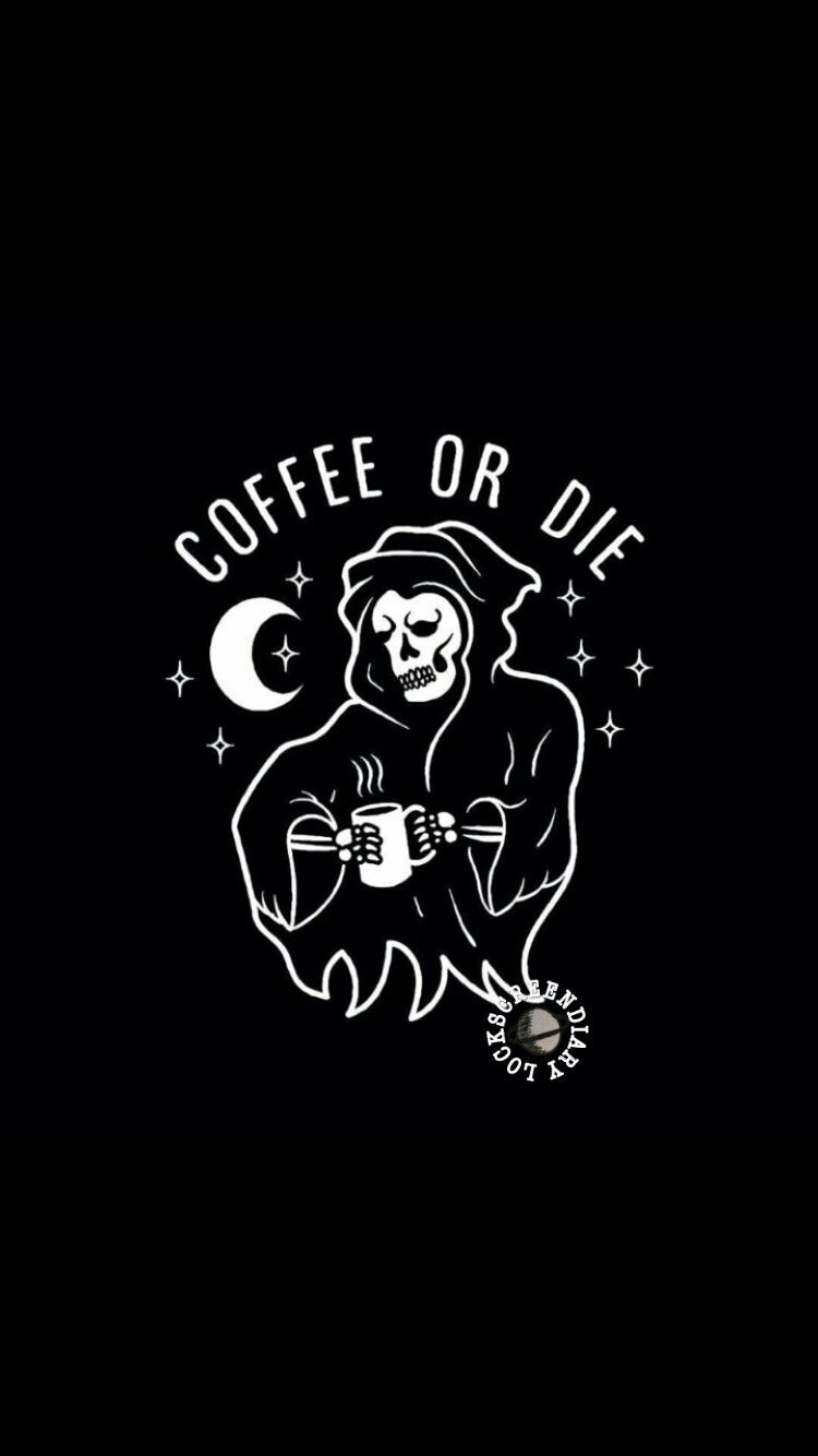 coffe or die. Halloween wallpaper, Halloween wallpaper iphone, Halloween background tumblr
