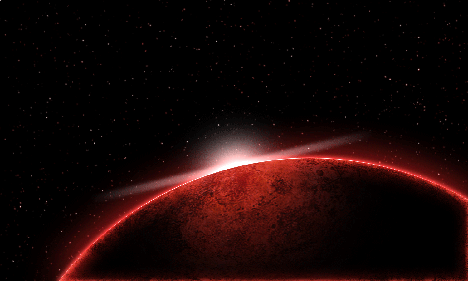 red planet earth