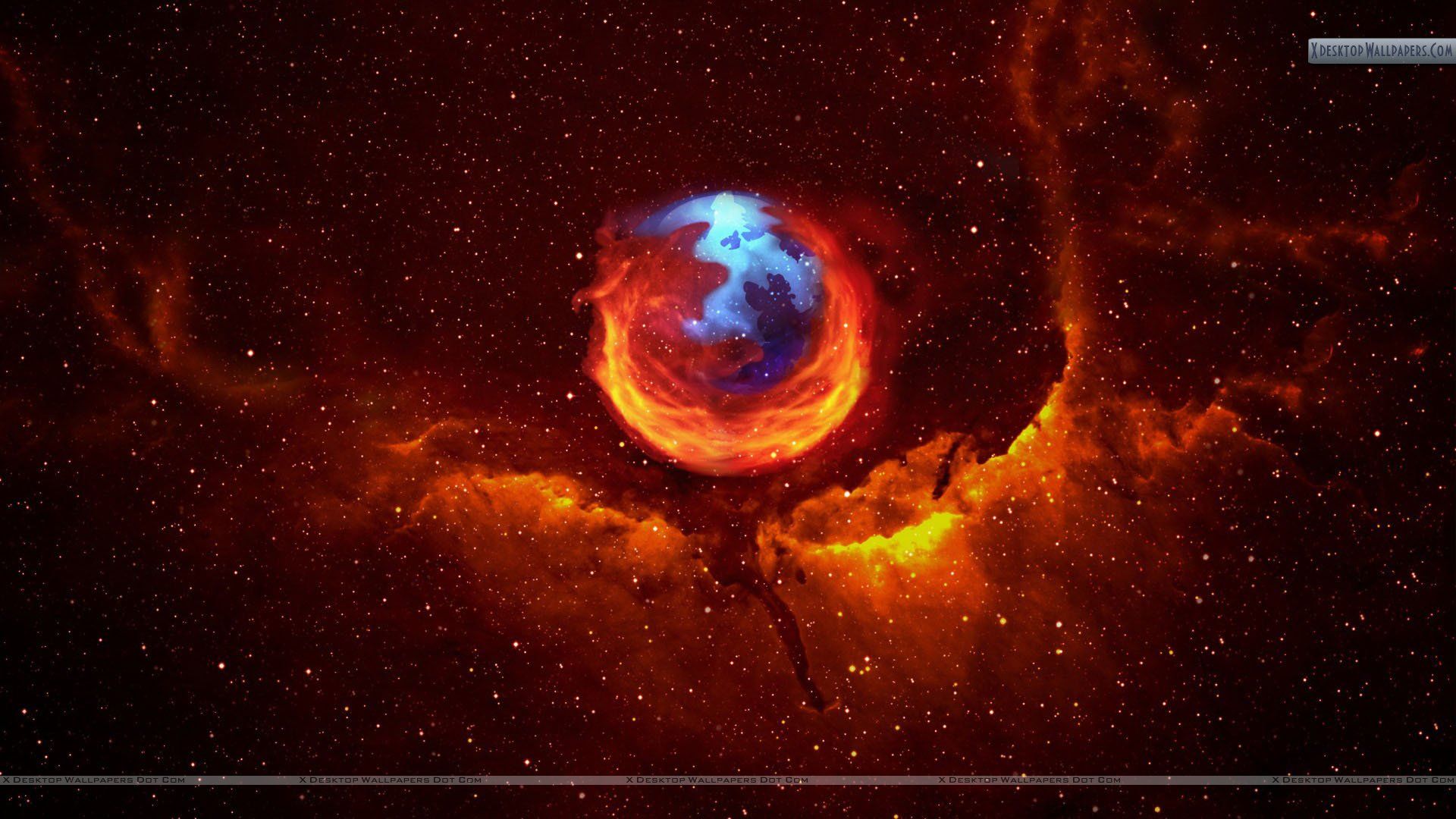 Firefox Red Planet Wallpaper