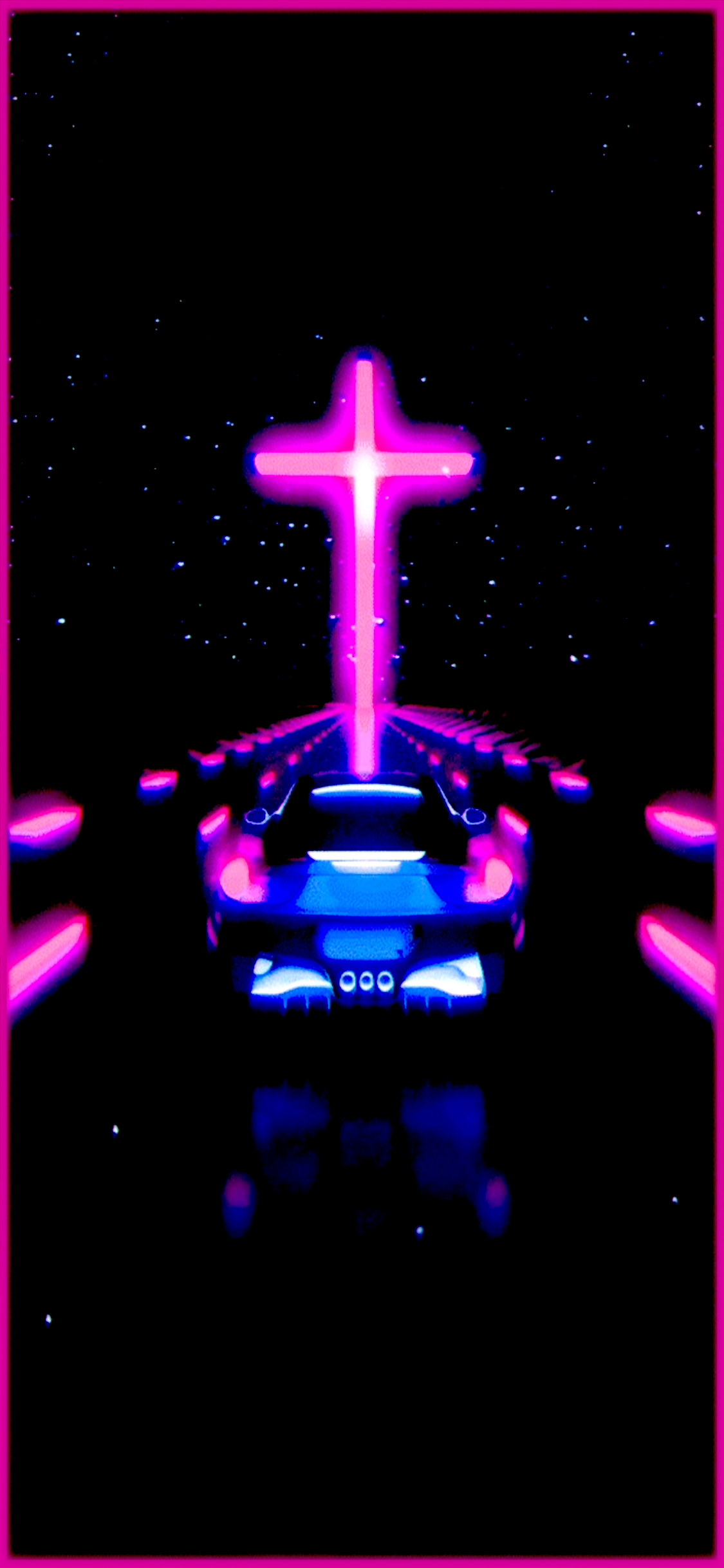 OLED Neon Car. iPhone X Wallpaper X Wallpaper HD