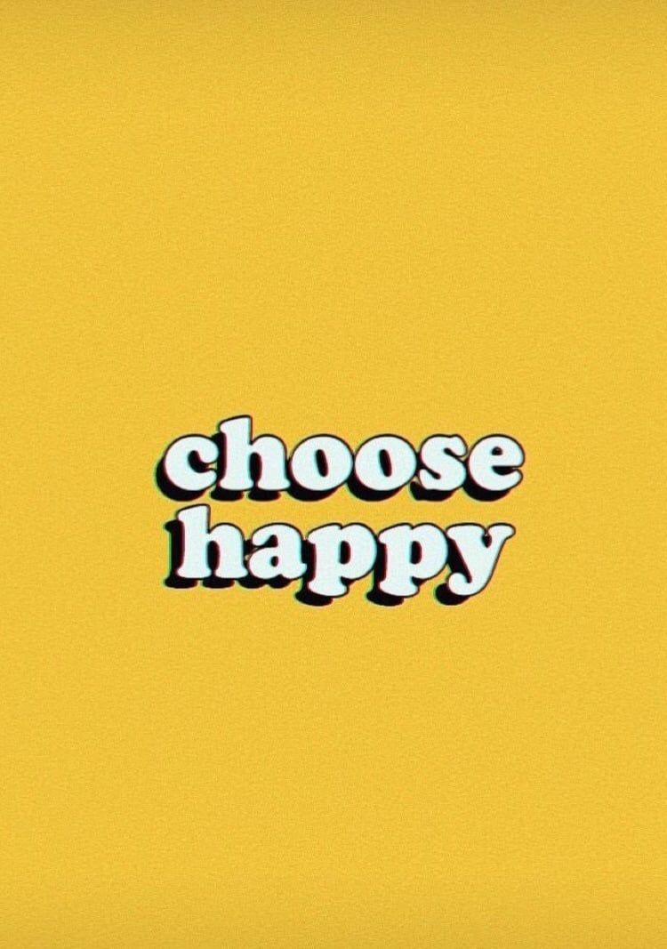 tumblr, yellow, and happy image. Happy wallpaper, Wallpaper quotes, Quote aesthetic