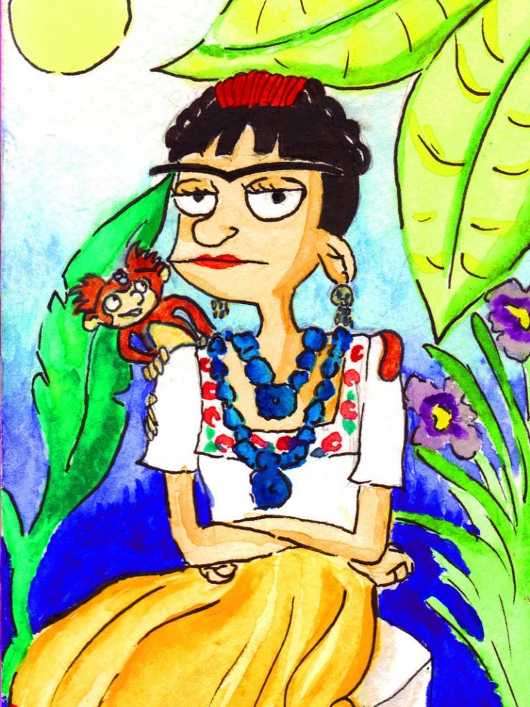 Free download Hey Arnold image Helga as Frida Kahlo HD wallpaper and [800x1239] for your Desktop, Mobile & Tablet. Explore Hey Arnold! Wallpaper. Hey Arnold! Wallpaper, Hey Arnold Wallpaper, Arnold Wallpaper