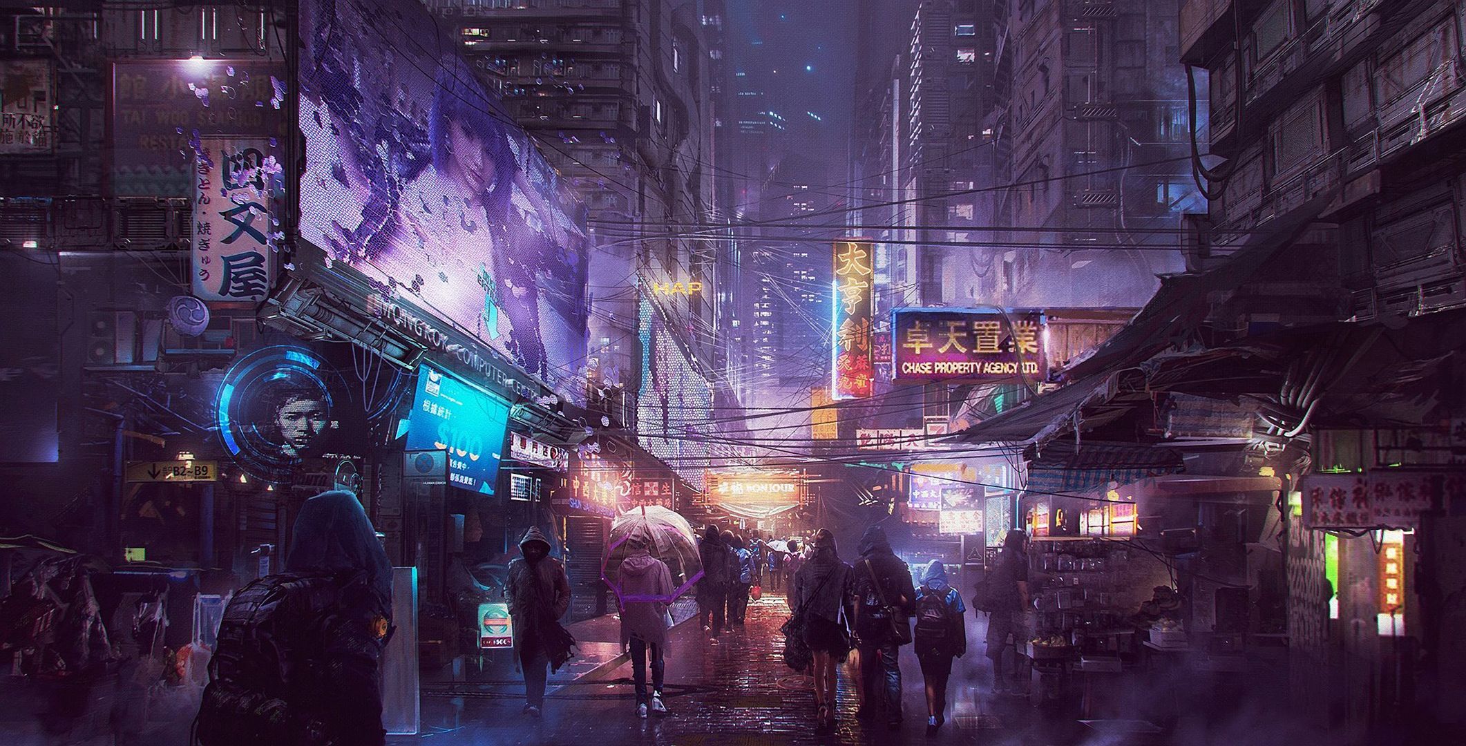 Anime Street Cyberpunk Wallpapers Wallpaper Cave 7358