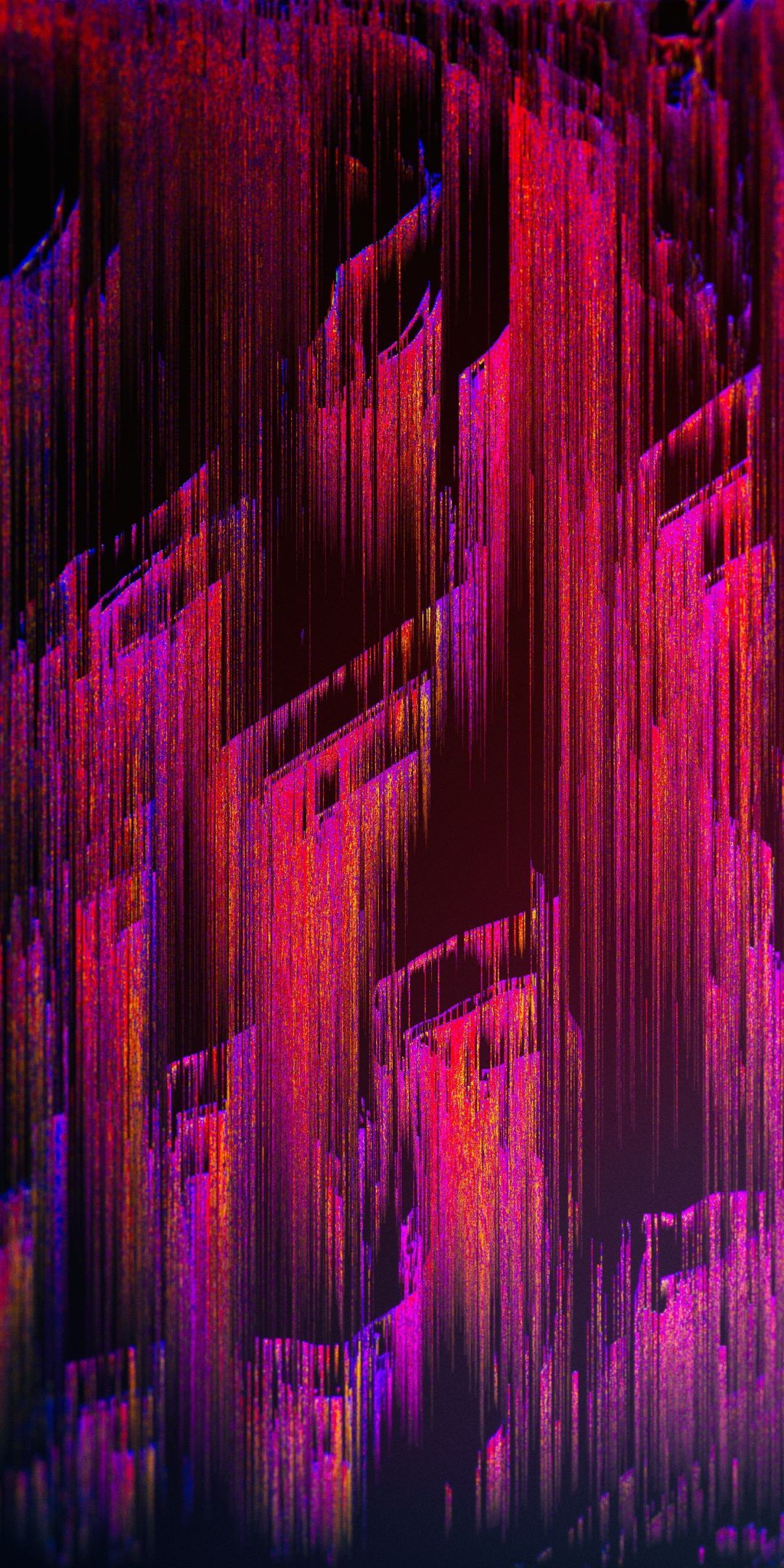 Pixel Distortion, Pink Orange, Abstraction Wallpaper. Abstract, Zen Wall Art, Mandala Wallpaper