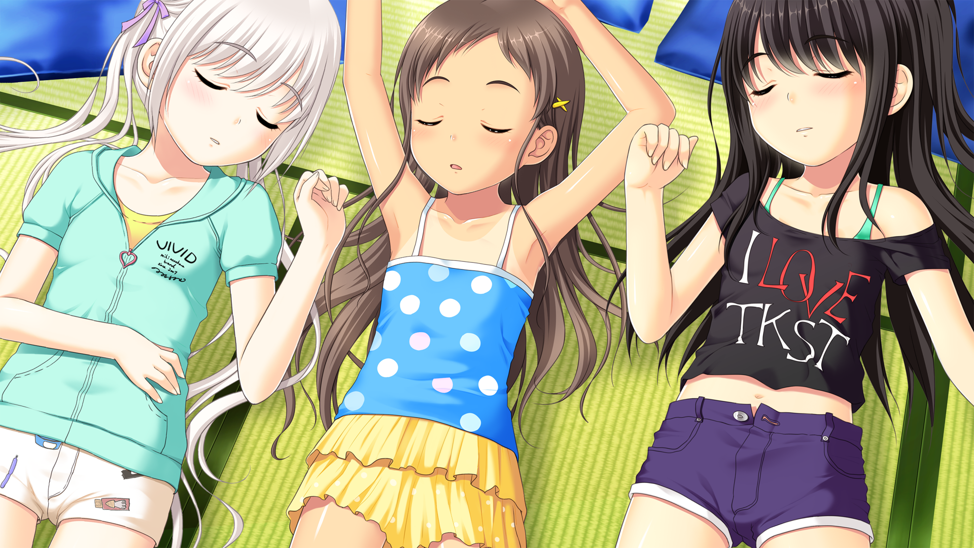 Wallpaper / loli, sleeping, anime girls, closed eyes, anime