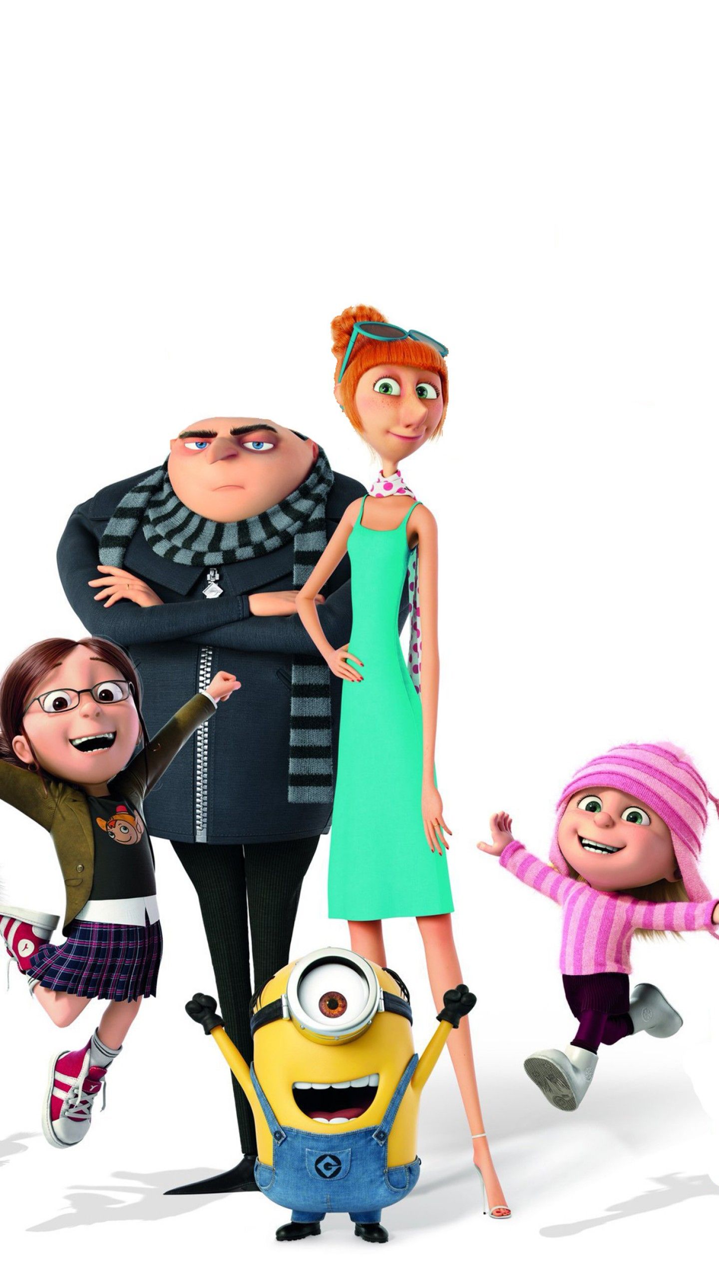 Wallpaper Despicable Me Gru, Margo, Agnes, Edith, Lucy Wilde, Minions, 4K, Movies / Editor's Picks,. Wallpaper for iPhone, Android, Mobile and Desktop