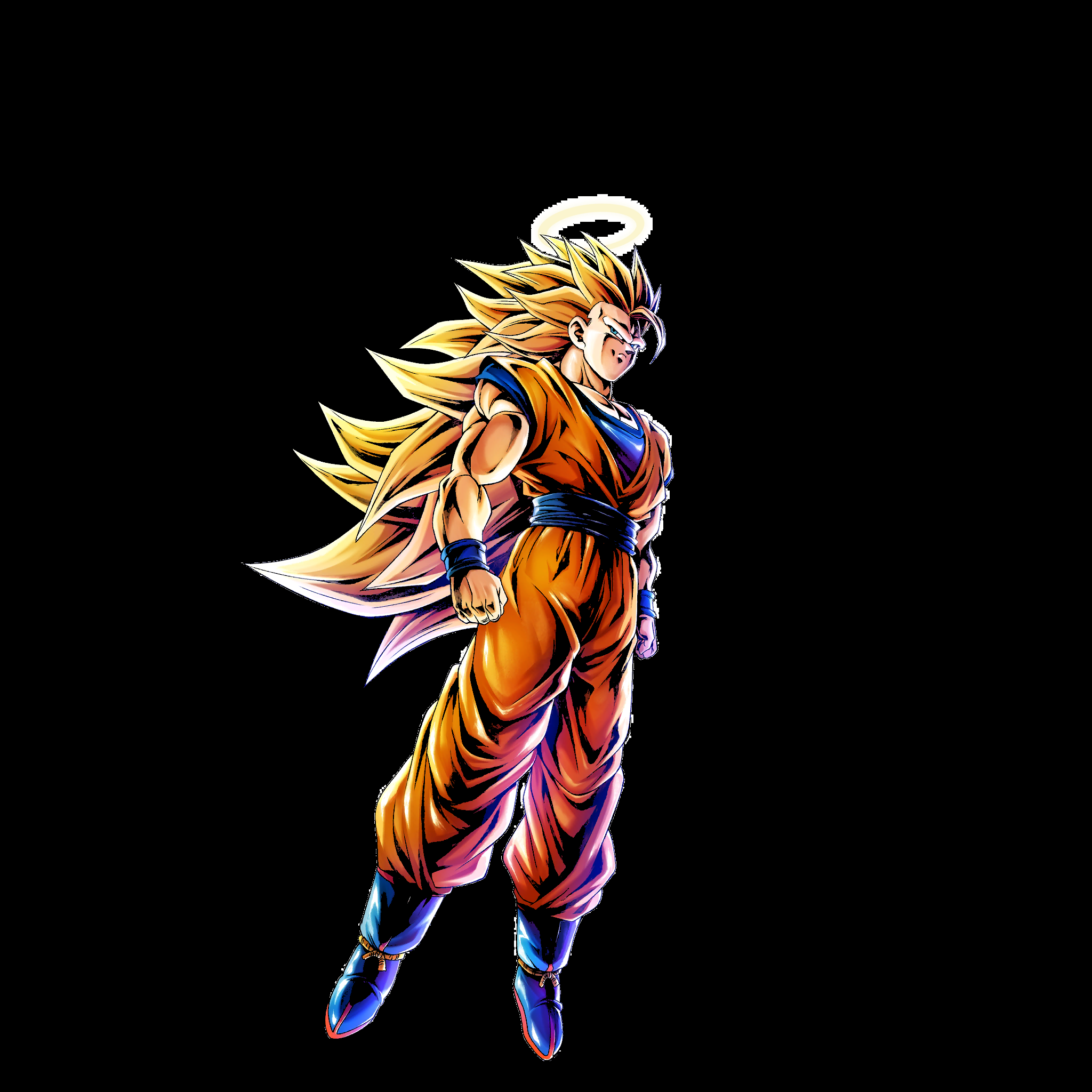 Goku Ssj3 Amoled Wallpaper (2048x2048)