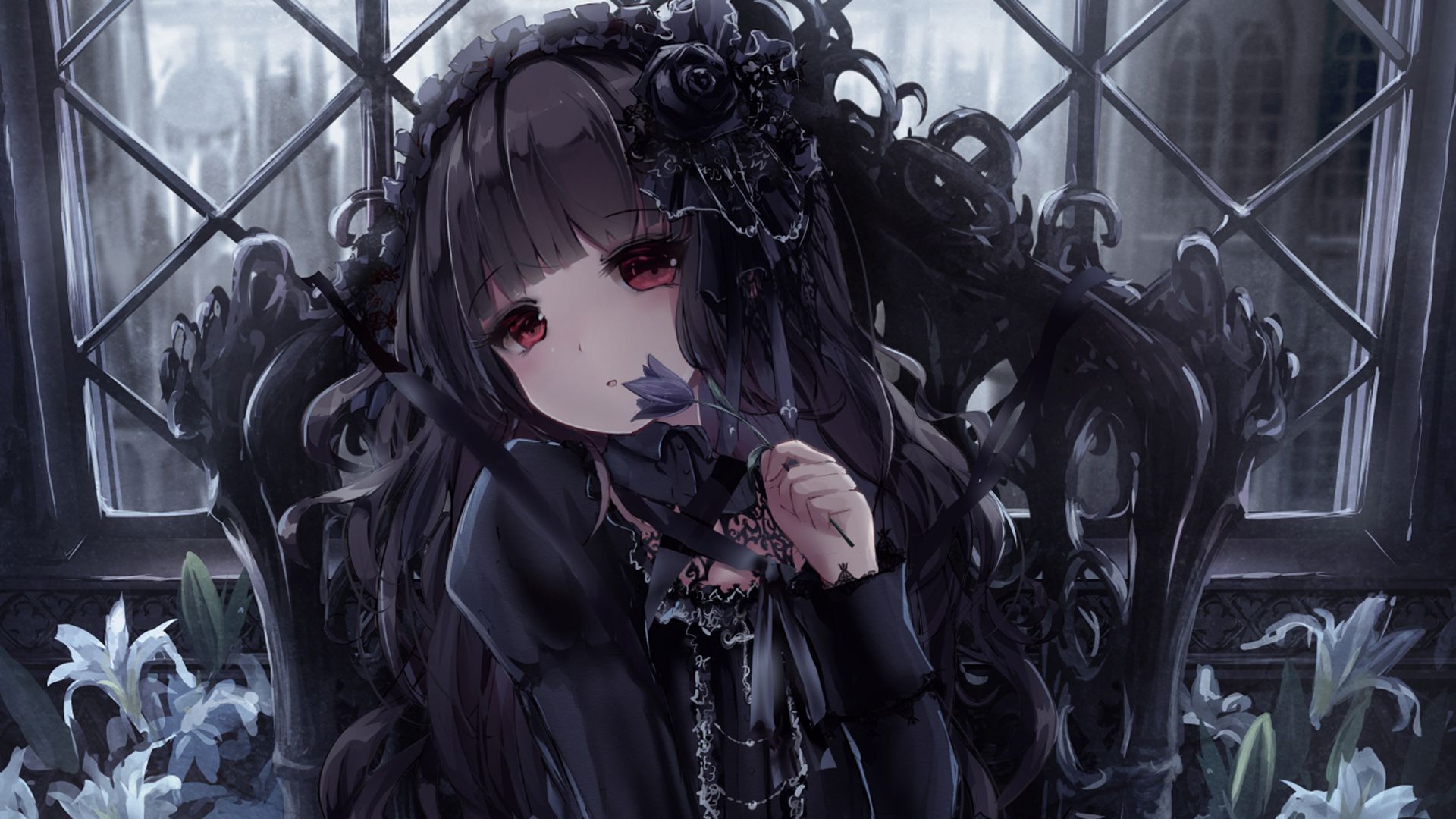Wallpaper ID 123576  steampunk gothic lolita anime anime girls city  free download