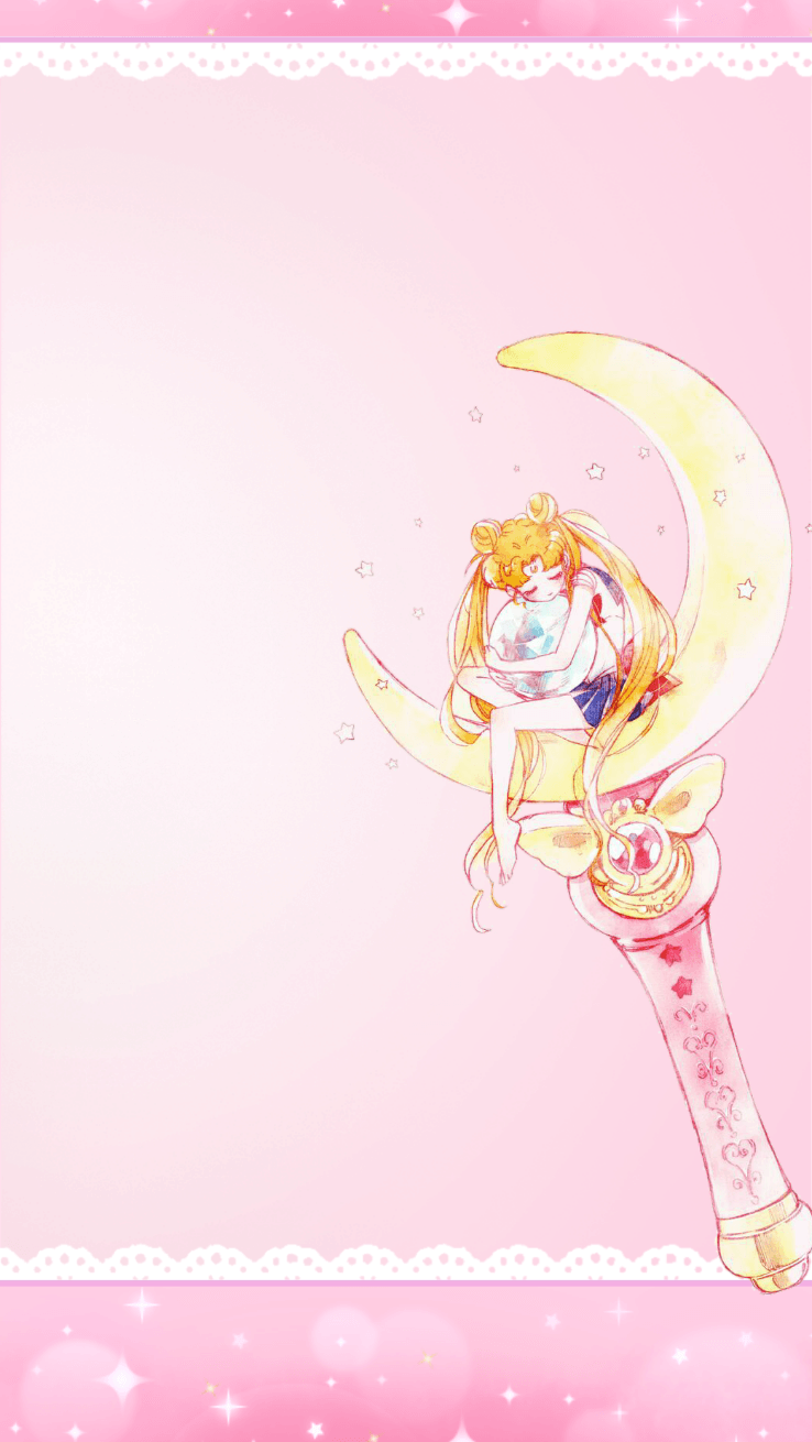 iPhone Aesthetic Lockscreen Sailor Moon Wallpaper. ipcwallpaper. Sailor moon wallpaper, Sailor moon background, Sailor moon fan art