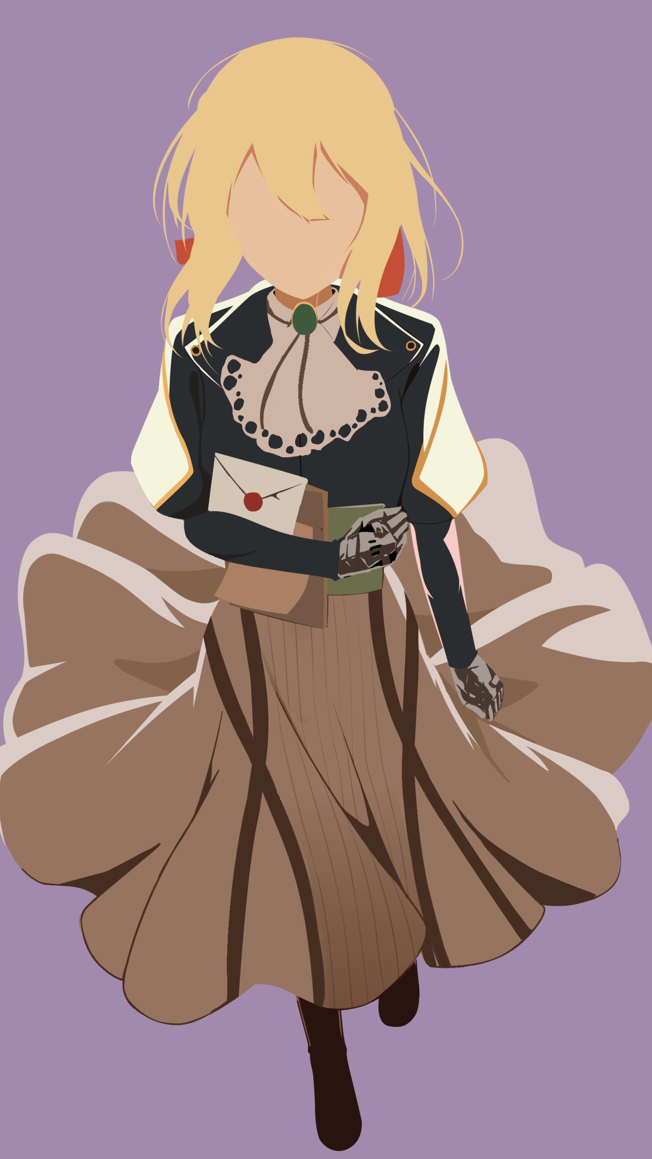 Violet Evergarden Minimal Sony Xperia X, XZ, Z5 Premium Wallpaper, HD Minimalist 4K Wallpaper, Image, Photo and Background