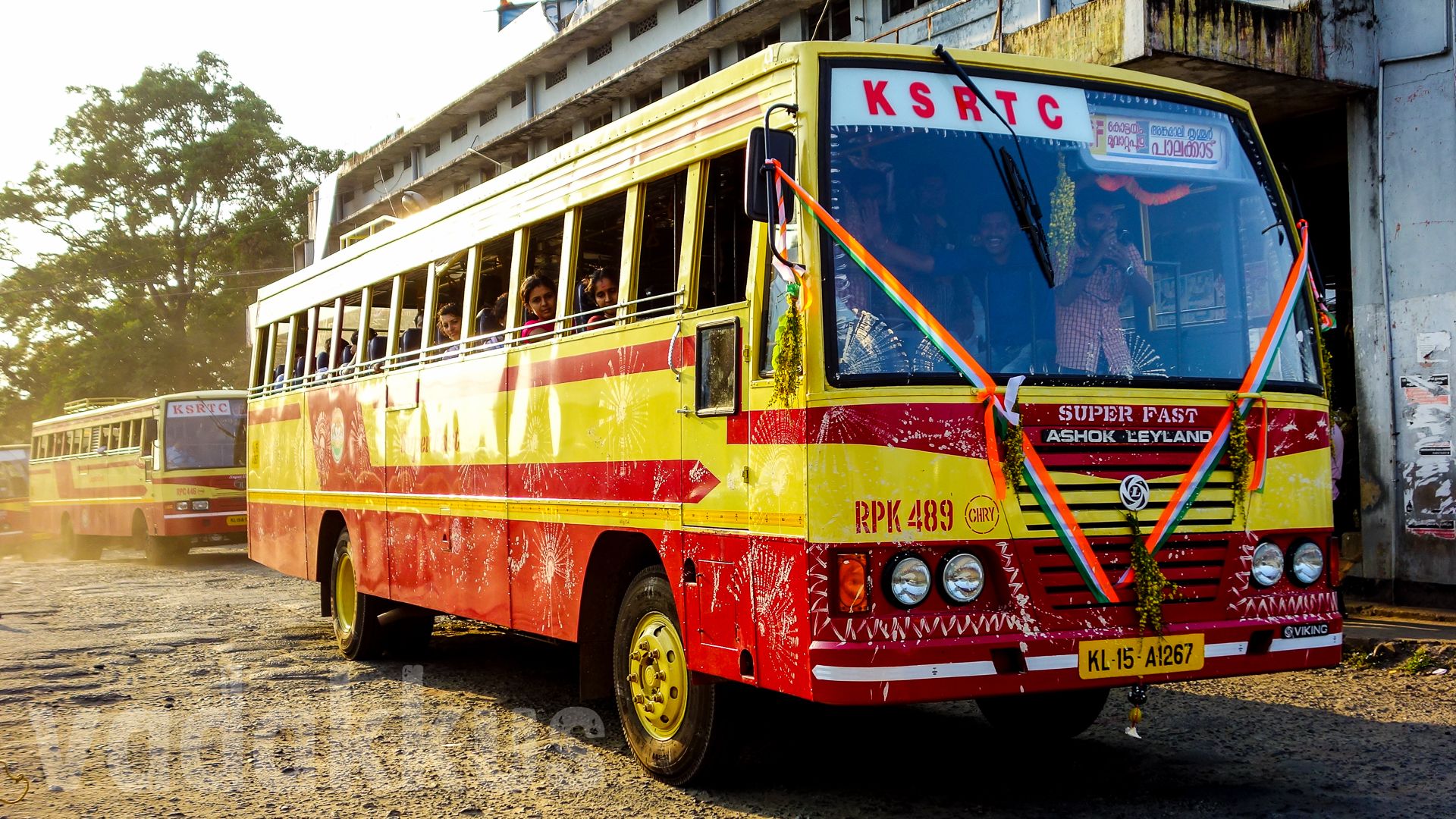 Brand new KSRTC Superfast bus on its First Run