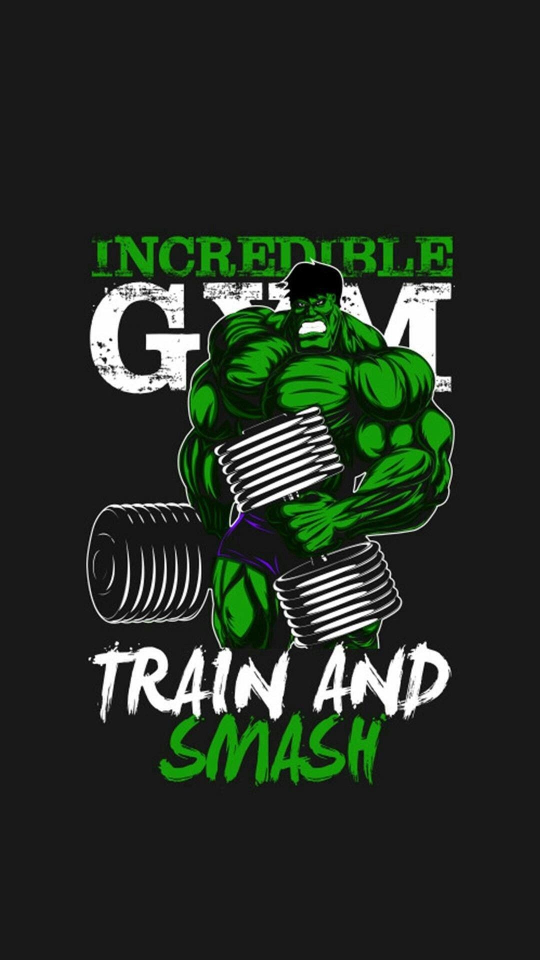 Trainer Hulk. Hulk smash, Gym art, Gym wallpaper