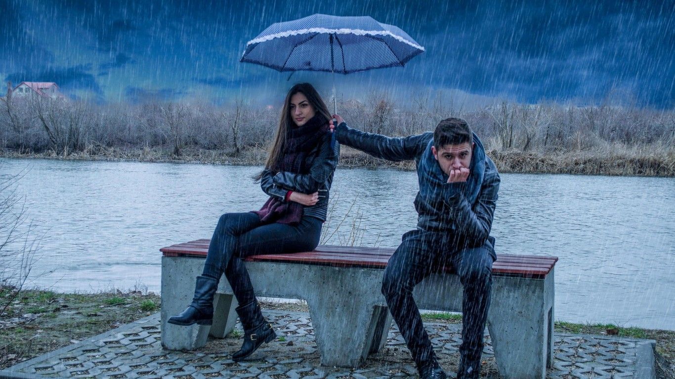 Love Boy And Girl In Rain Background Wallpaper. Love quotes for her, Girl in rain, Love problems
