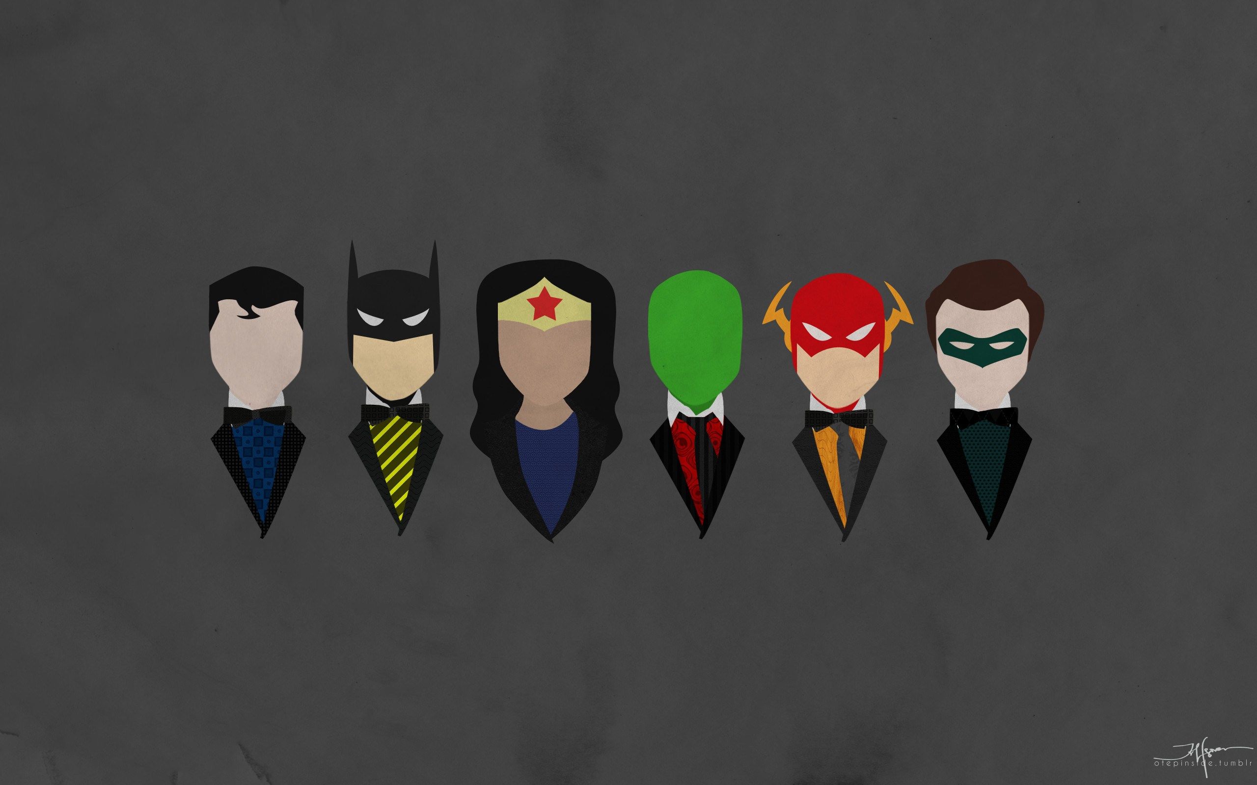 Justice League Characters Dressed Minimalism, HD Superheroes, 4k Wallpaper, Image, Background, Photo and Picture