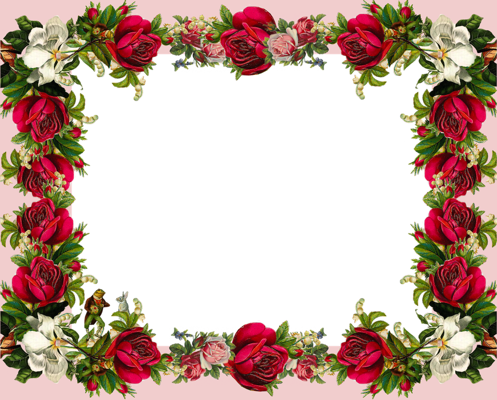 Flower Frame Wallpaper Free Flower Frame Background