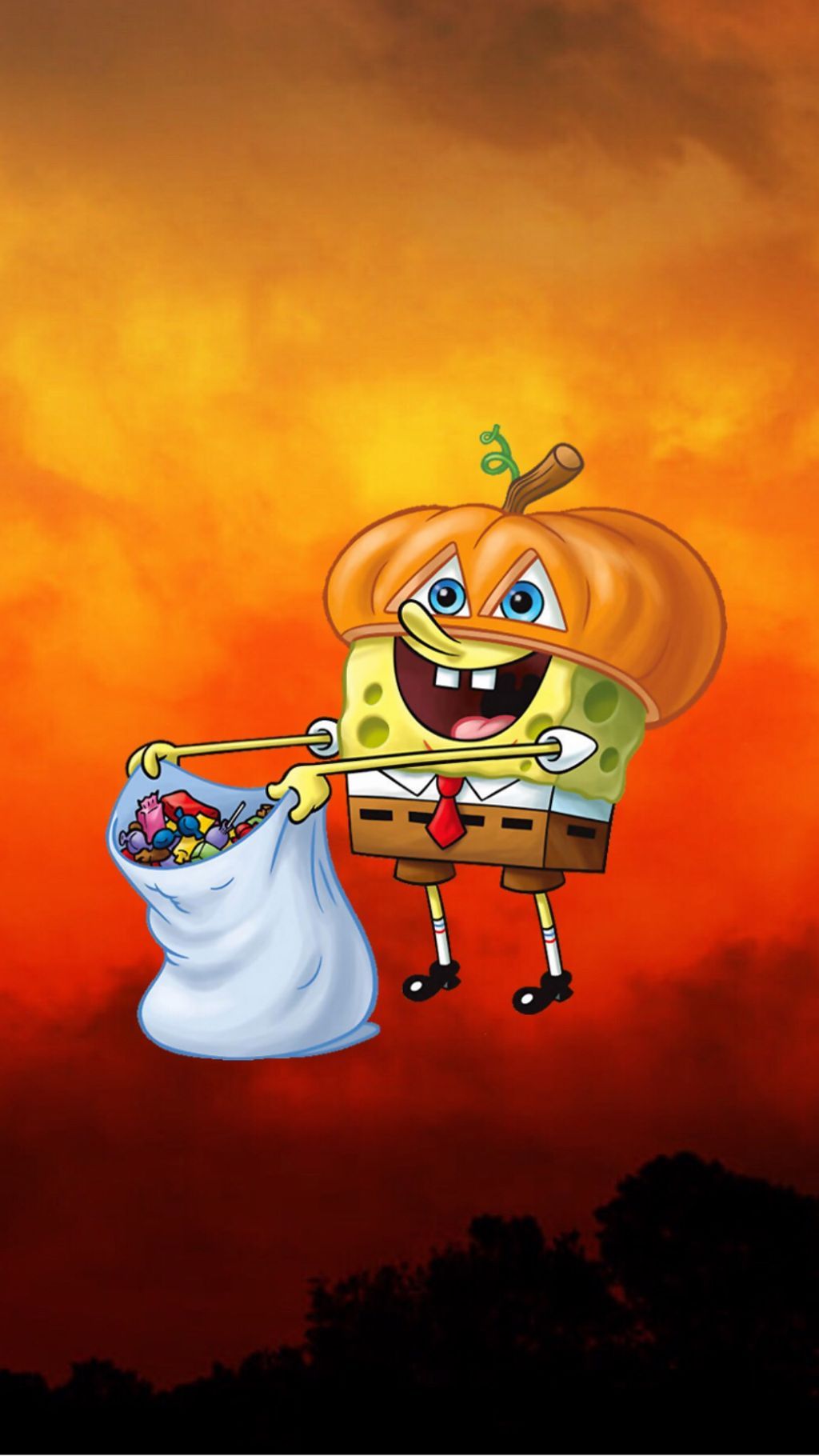 spongebob #halloween #wallpaper #freetoedit