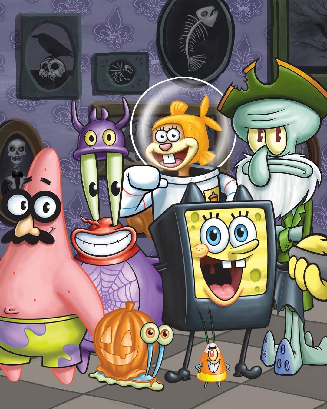 Spongebob & friends halloween. Spongebob drawings, Spongebob wallpaper, Spongebob halloween