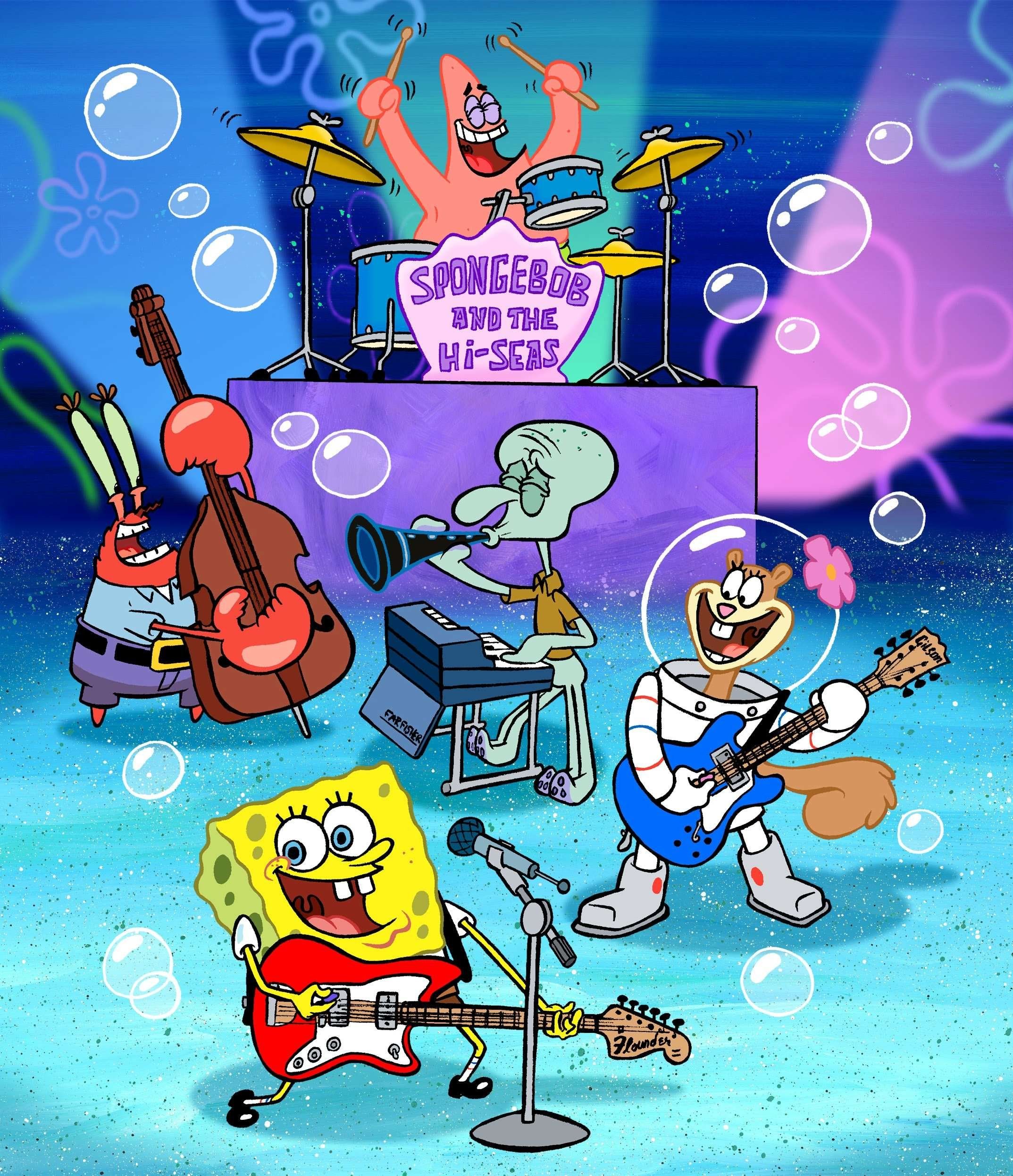 Spongebob's band achtergrond Squarepants achtergrond