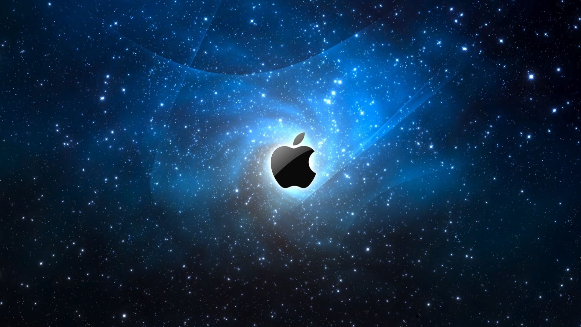 Apple Galaxy Blue MacBook Air Wallpaper Download