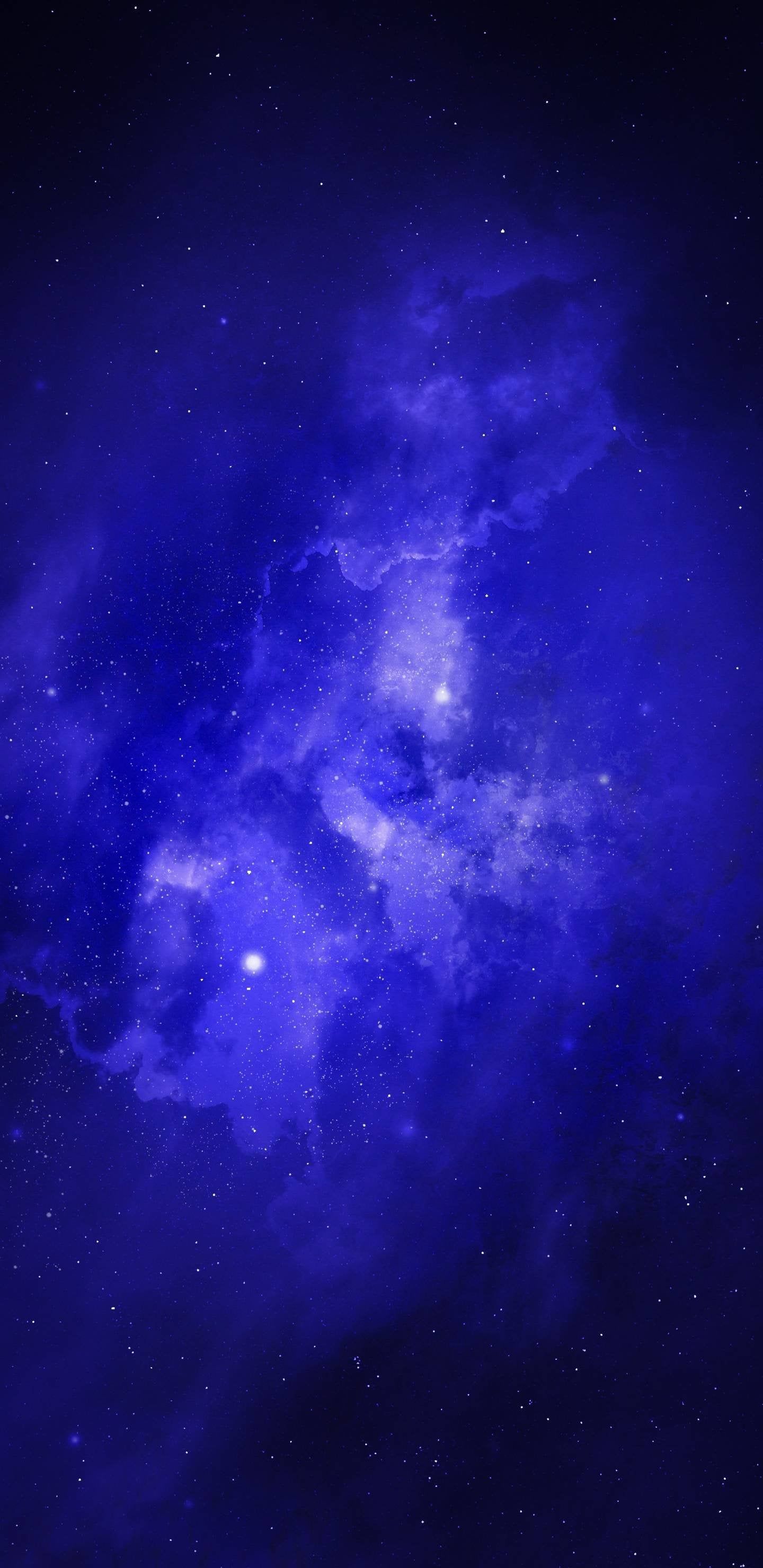 Blue Galaxy. iPhone X Wallpaper X Wallpaper HD