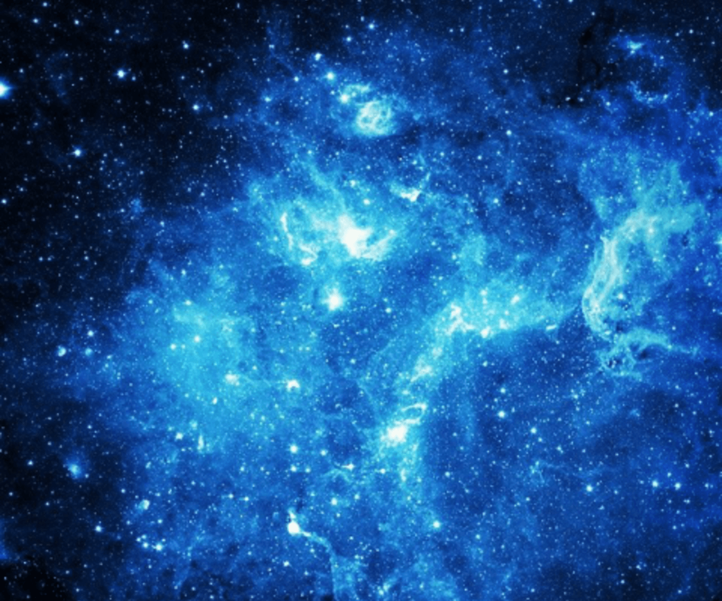 Galaxy Blue Wallpaper