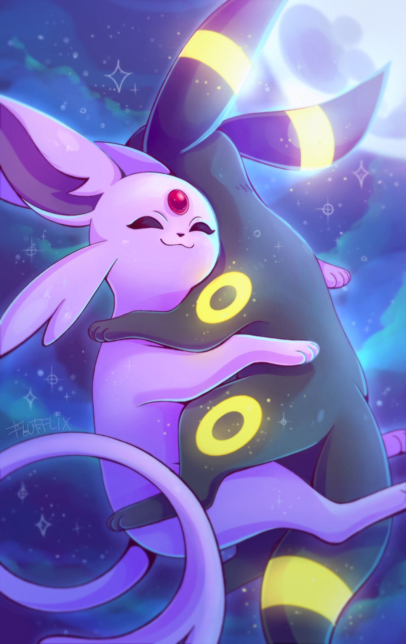 Espeon #Umbreon. Umbreon and espeon, Pokemon eeveelutions, Pokemon eevee evolutions