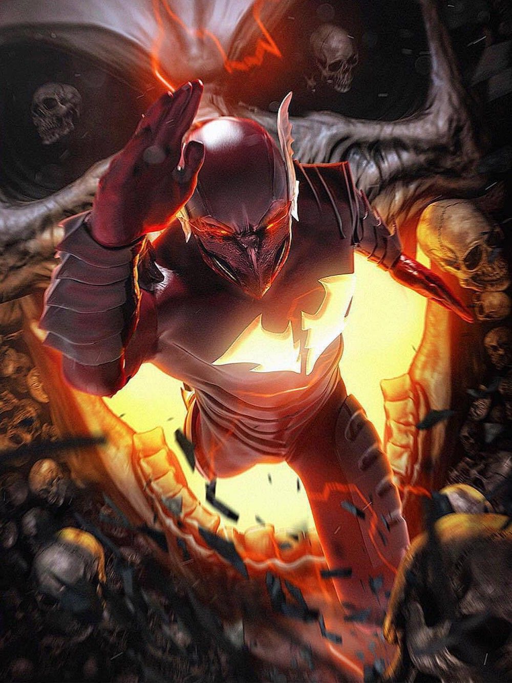 Red Death Batman. Dark knights metal, Evil batman, Dc comics art
