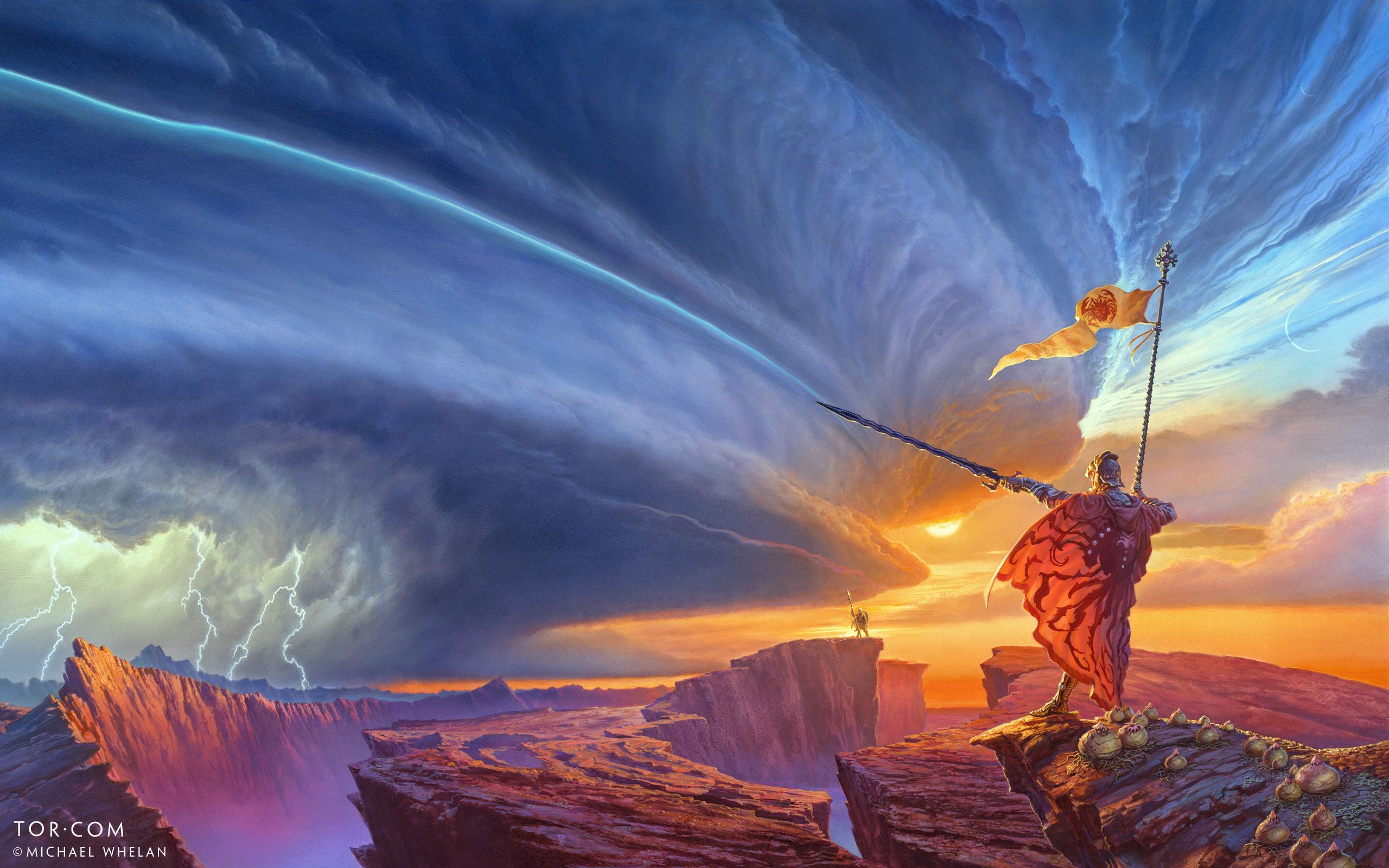 Download Wallpaper for Brandon Sanderson's The Way of Kings, Illustrated by Artist Michael Whelan