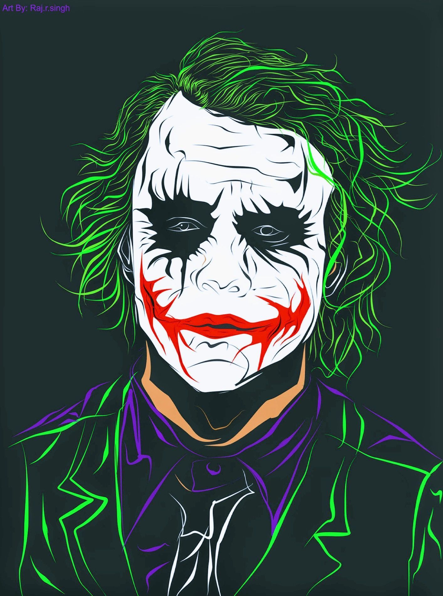 The Joker Drawing by Rafael Cordero | Saatchi Art