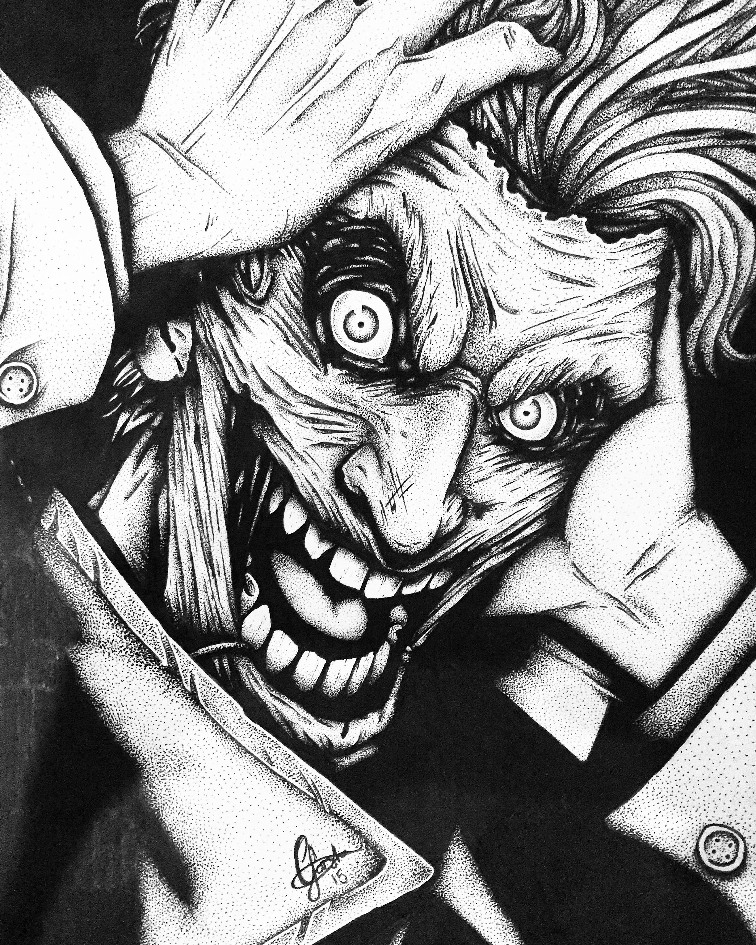 I finally finished my joker drawing! post. Joker drawings, Joker wallpaper, Joker