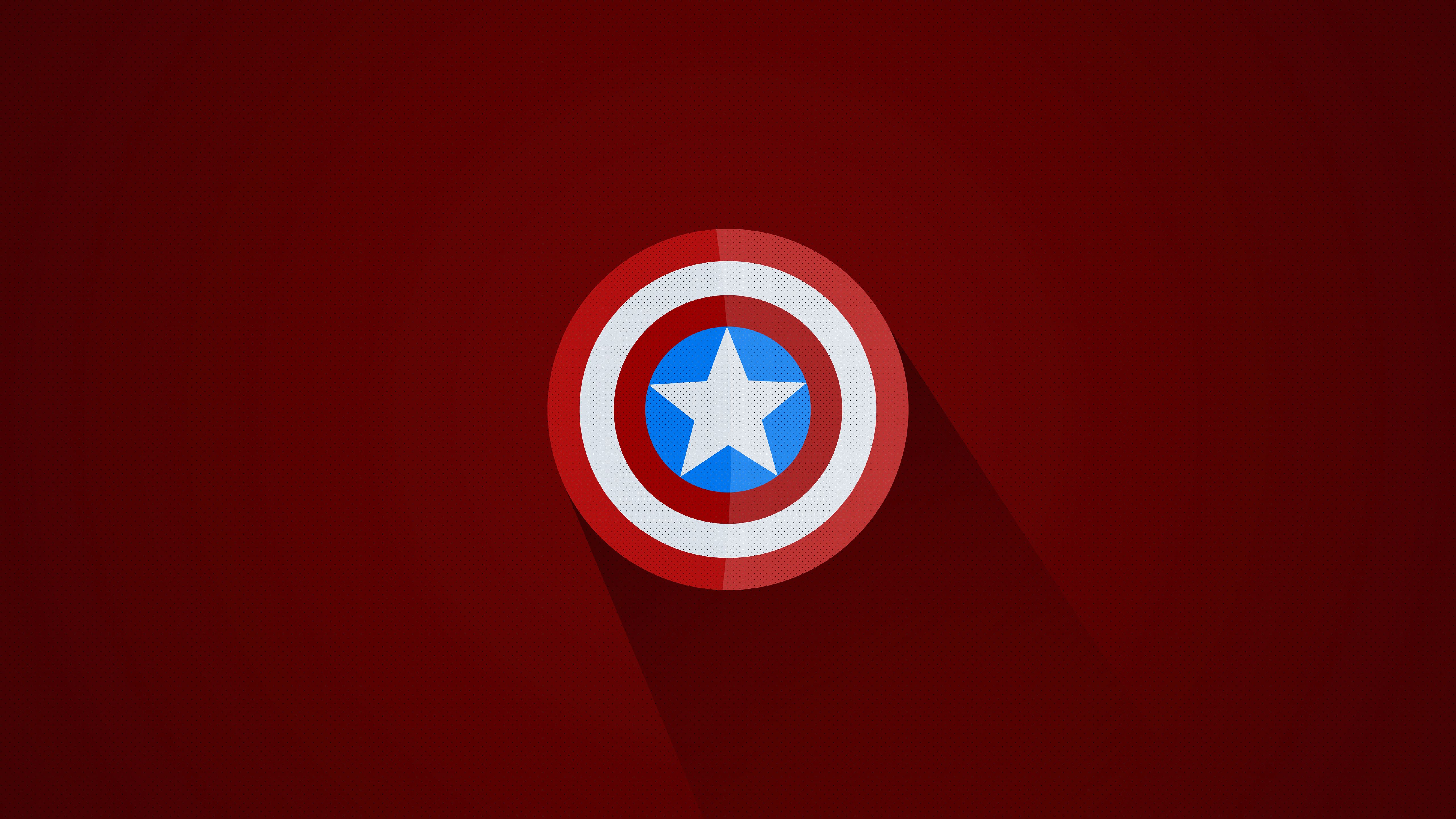 Captain America Minimal Logo 5k 5k HD 4k Wallpaper, Image, Background, Photo and Picture