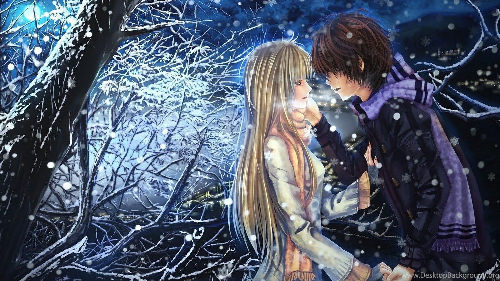 Anime Girl & Boy Wallpaper HD Picture Desktop Background